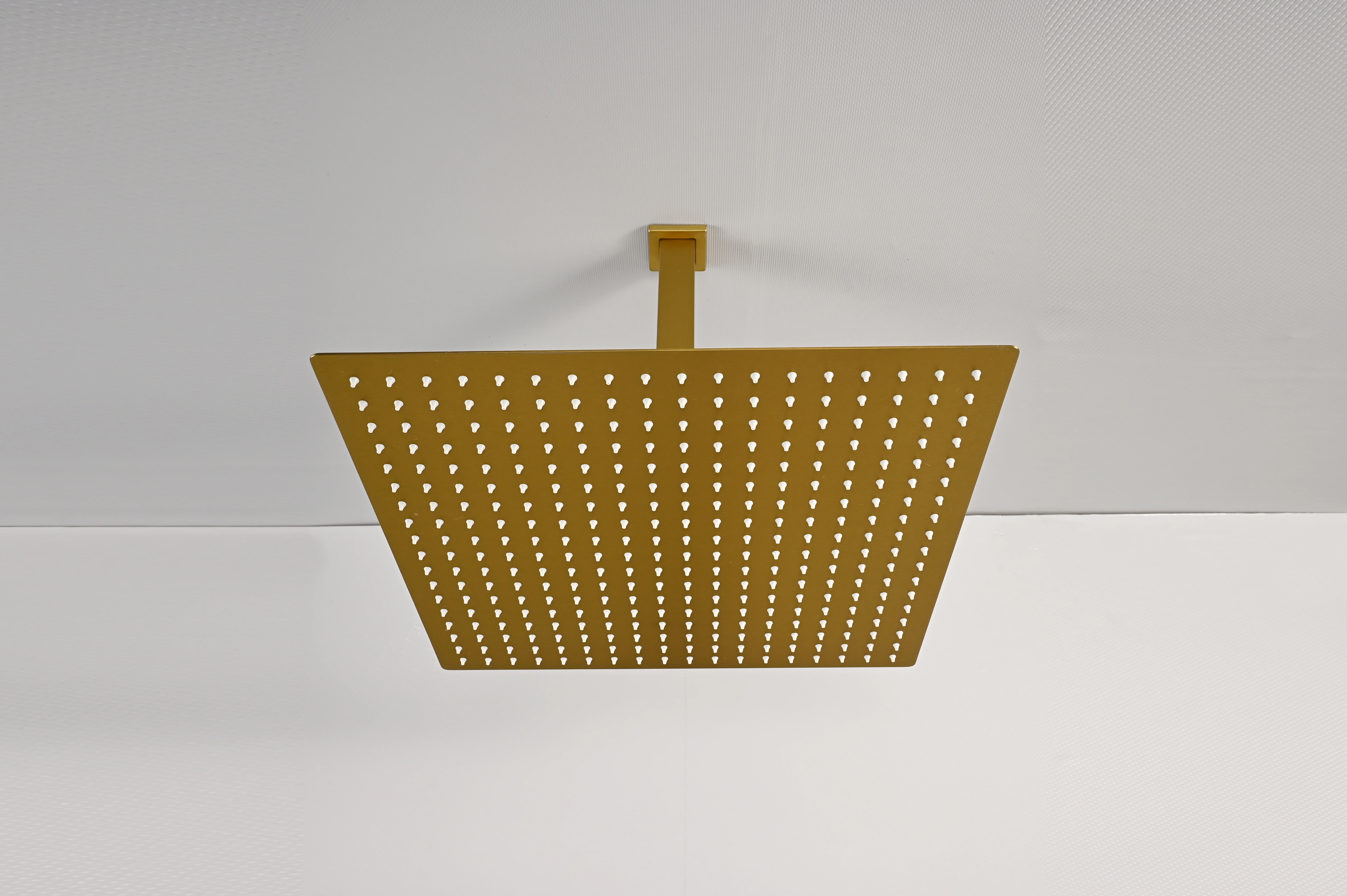 Brushed Gold High Pressure Rainfall Shower Head with 3-Way Thermostatic Shower Faucet - Simultaneous and Independent Functionality - Image 19