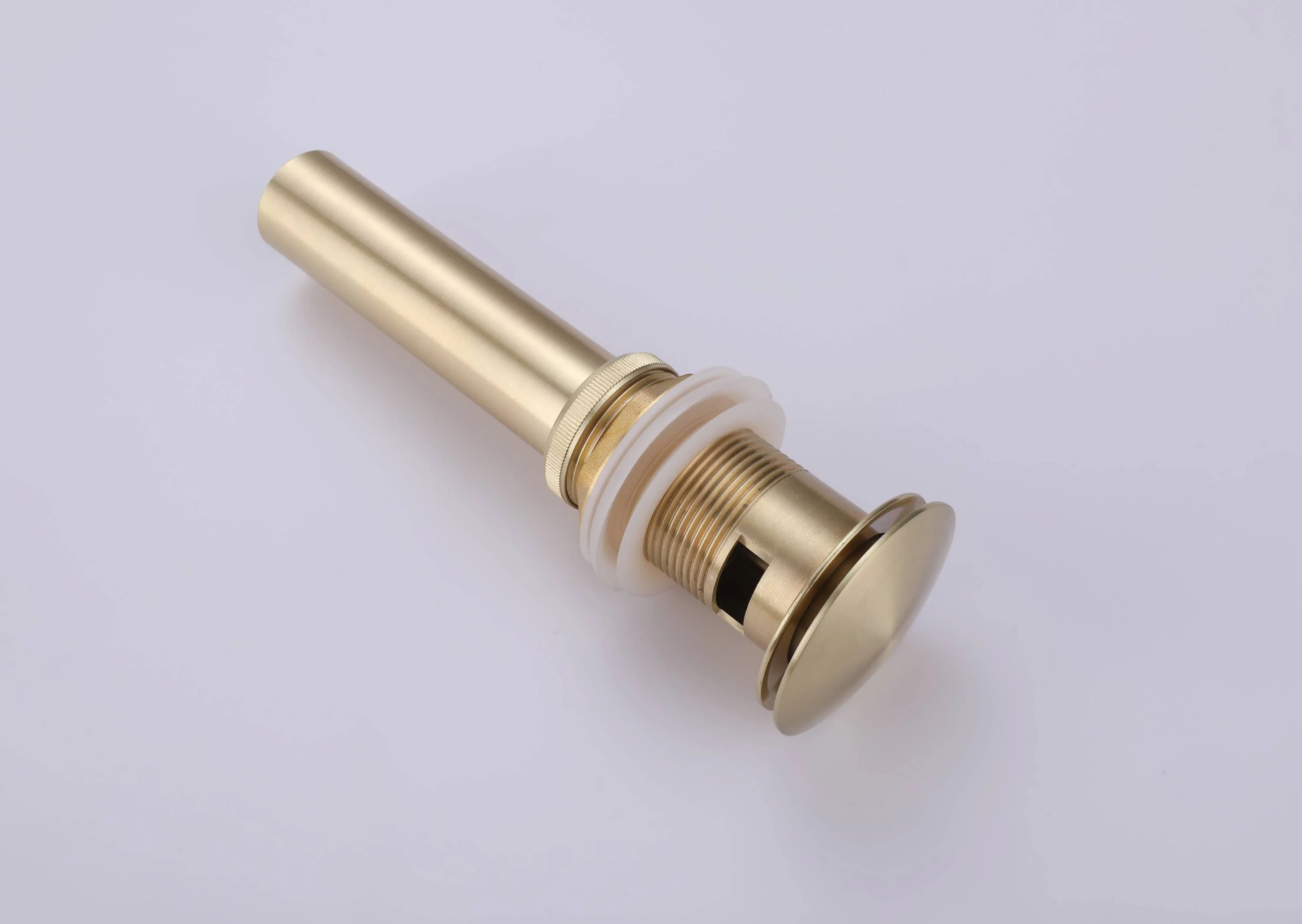 Brushed Gold Single Handle Single Hole 3 LED Light Mixer Widespread Waterfall bathroom sink Faucet with drain - Image 9