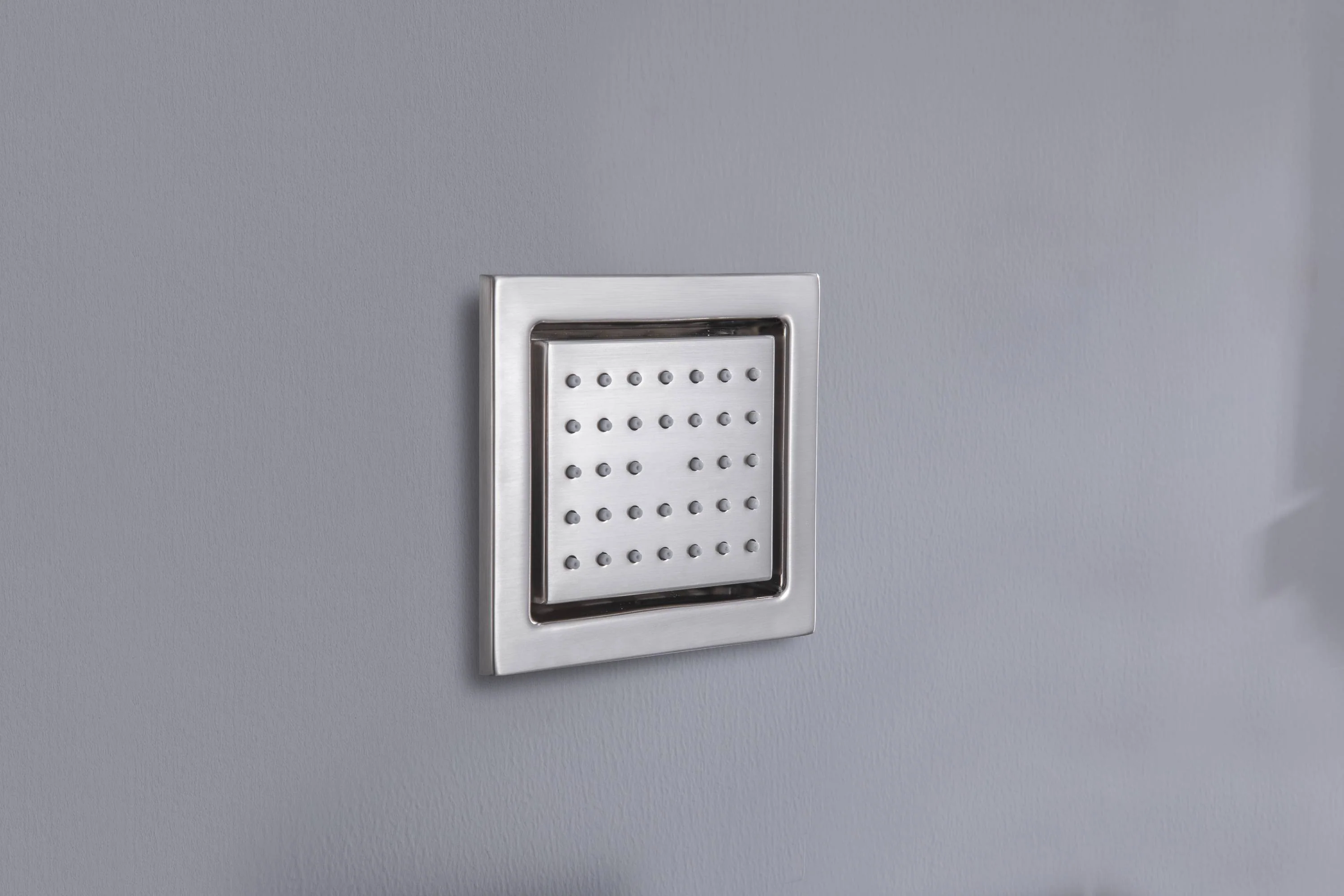 Brushed Nickel 12'' or 16'' Wall-Mounted Rain Shower System with 6 Body Jets and 3-Way DigitalDisplay Thermostatic Valve: Simultaneous and Independent Functionality - Image 10