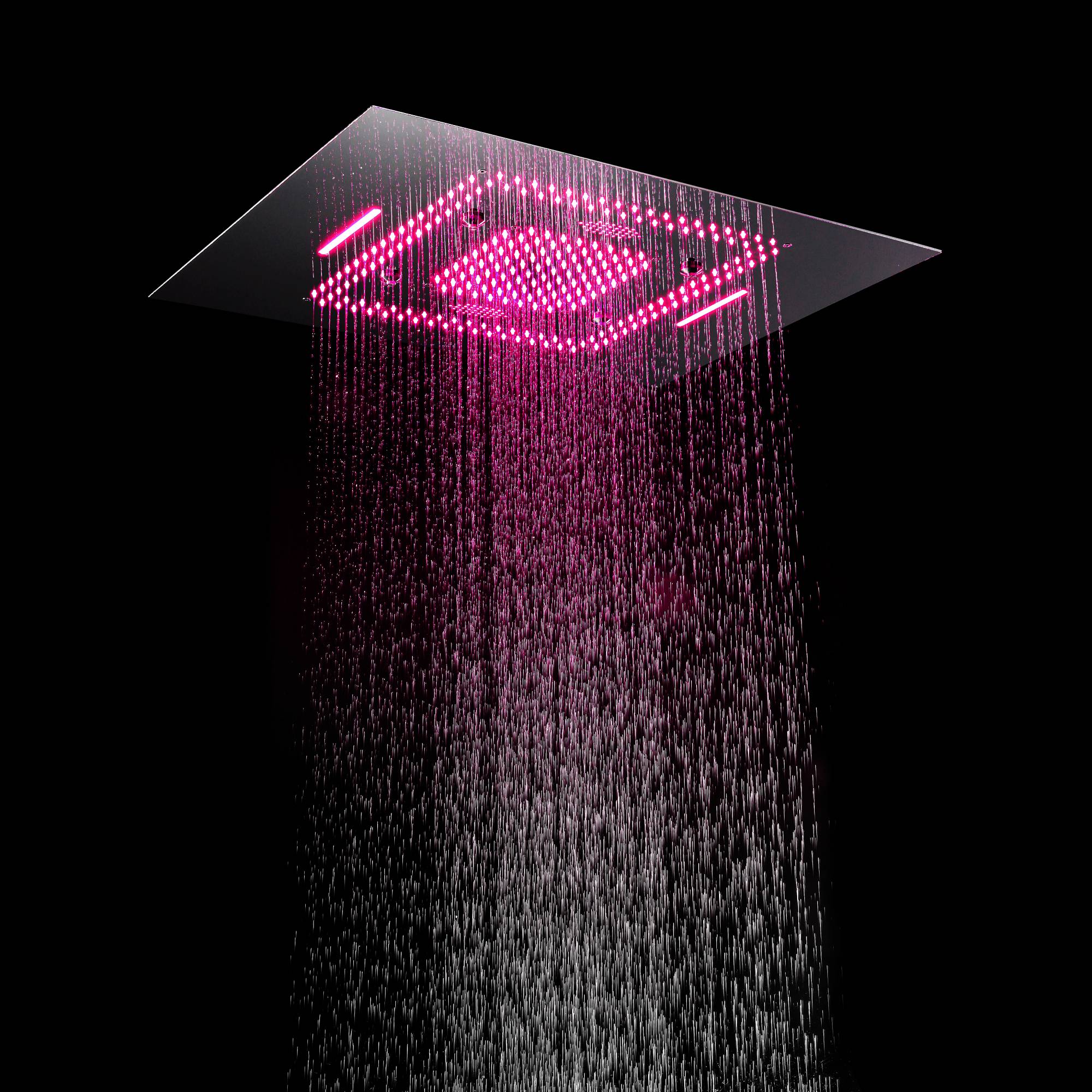 Chrome 31" Rainfall Waterfall Shower Head Faucet with Digital Display, Thermostatic System - Image 8
