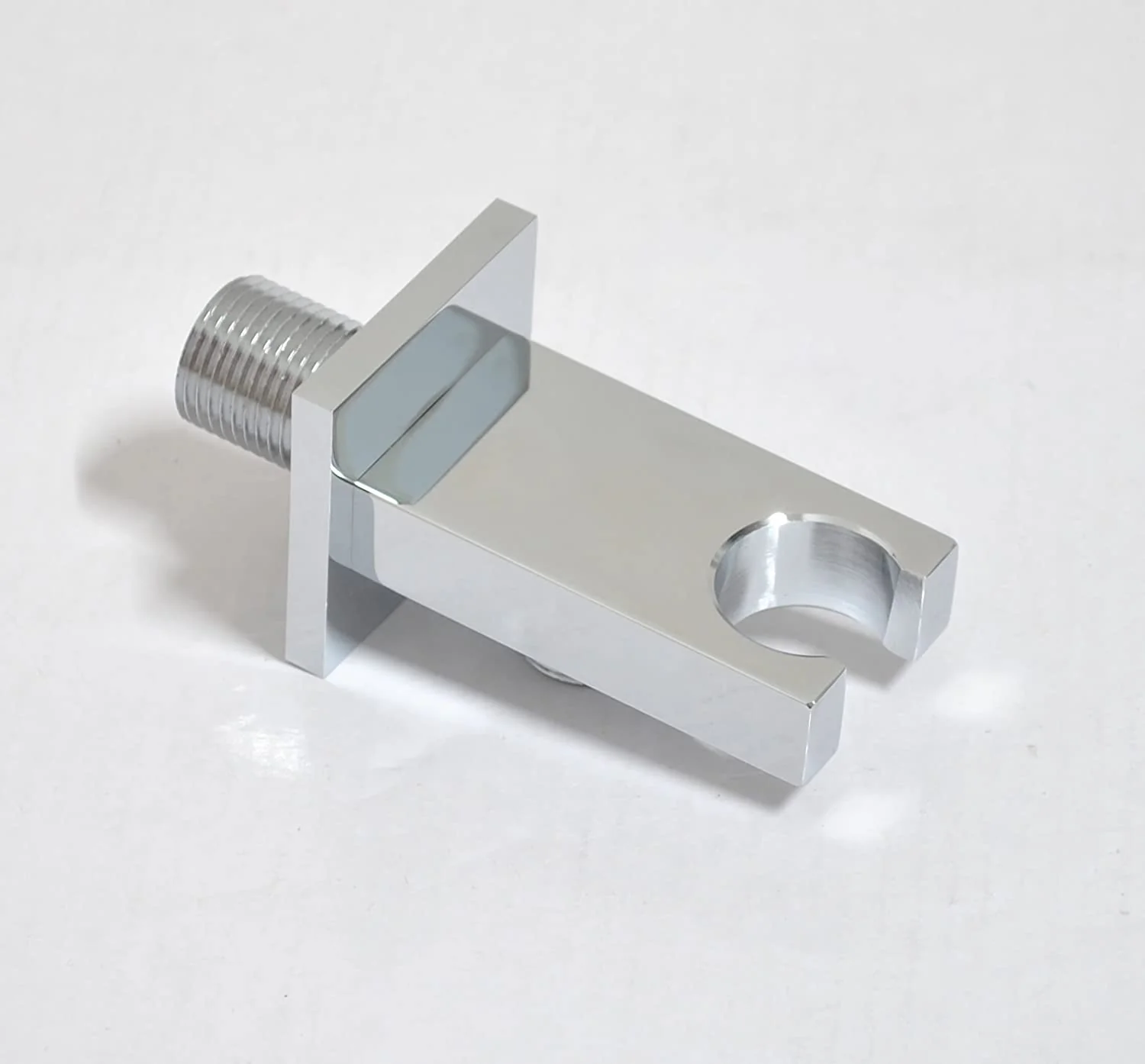 chrome handheld shower with shower holder and hose - Image 3