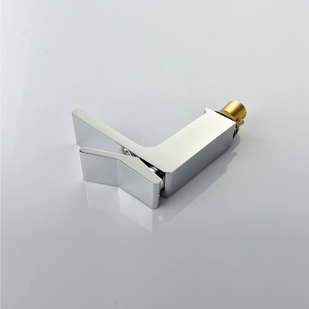 Chrome Single handle bathroom basin faucet with pop up overflow brass drain - Image 4
