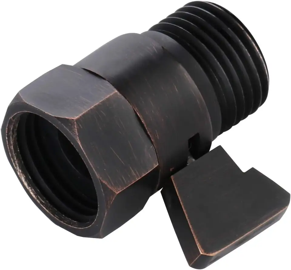 Water Flow Control Valve Brass G1/2 shower Flow Restrictor Adjustable Water Volume for HandHeld Shower Head Shut Off Valve - Image 6