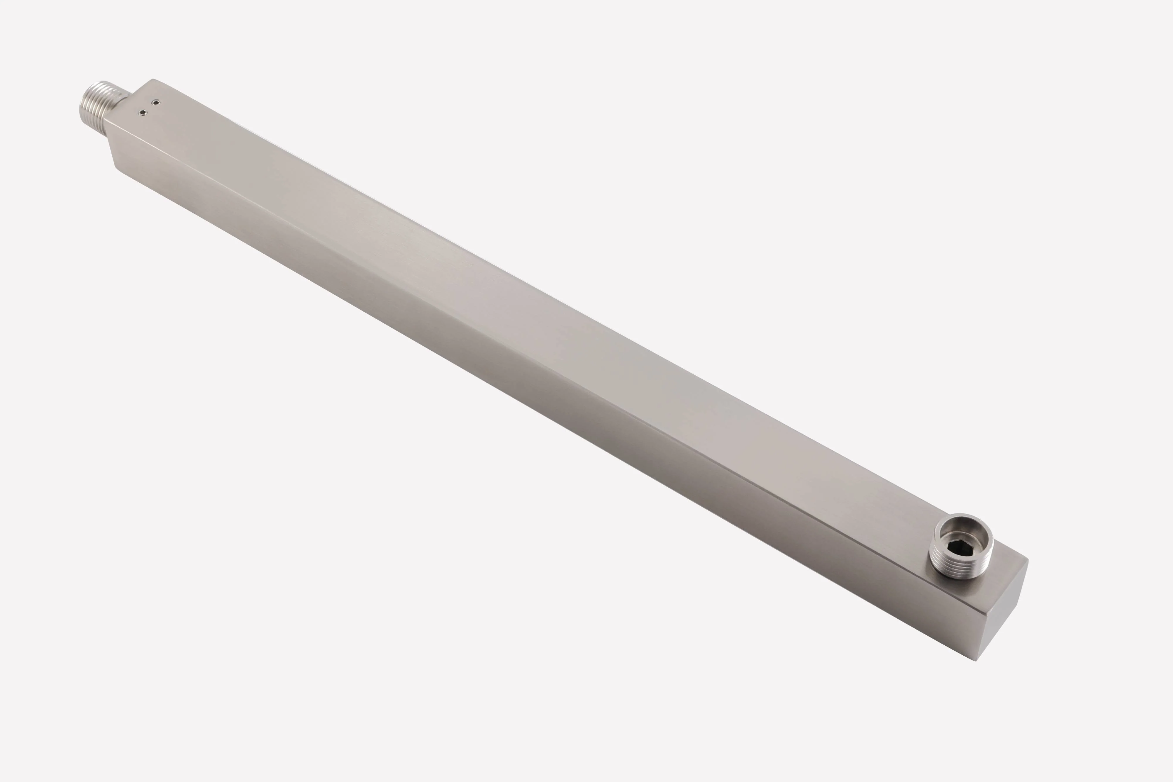 12-Inch or 16-Inch Wall Mount Brushed Nickel Shower System with Dual Functions: Options for LED or Non-LED Rain Head - Image 8