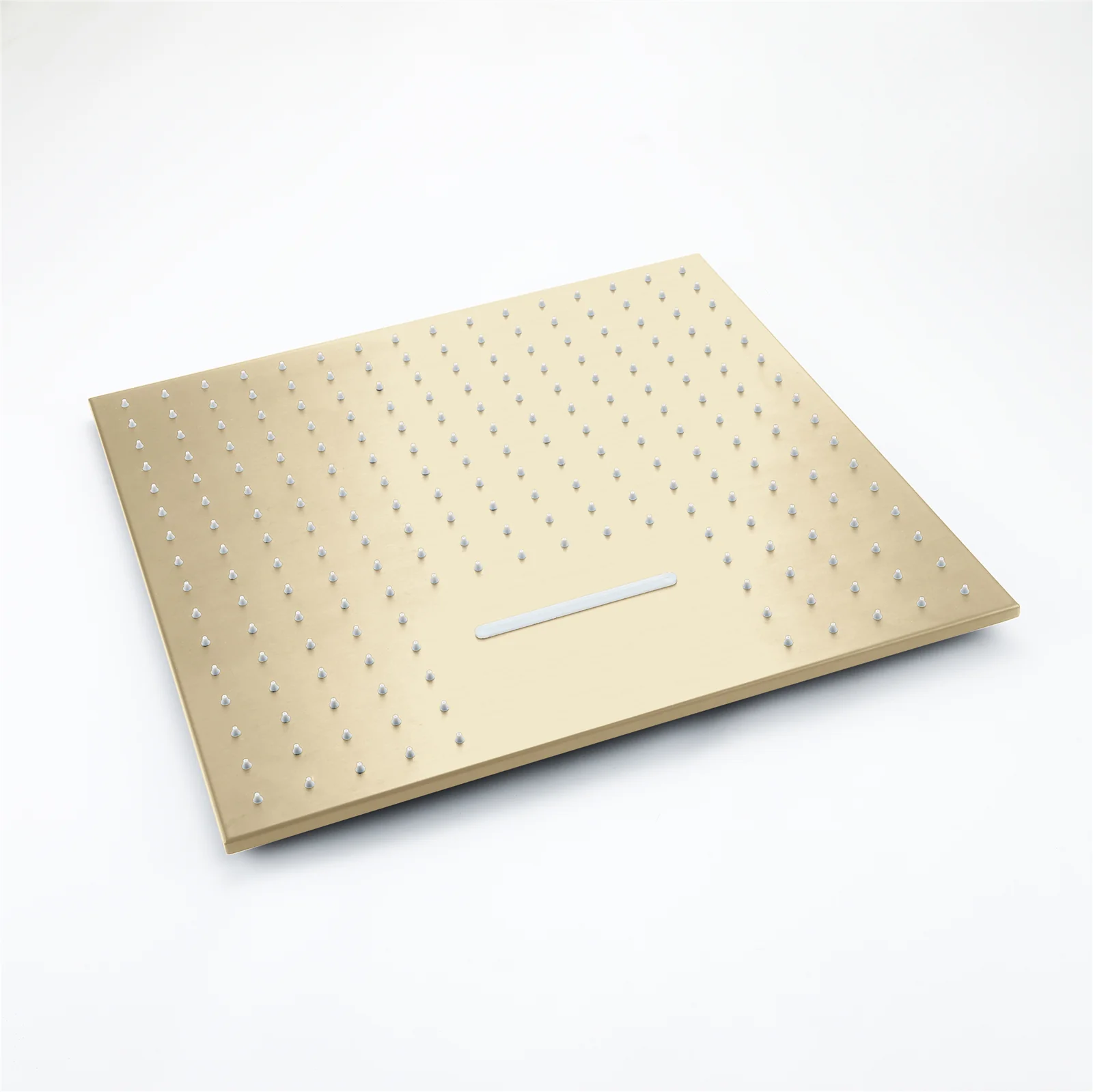 20'' or 24'' Rainfall Waterfall Brushed Gold Ceiling-Mounted 3-Way Thermostatic Shower System, 4 valve Opitions - Image 10