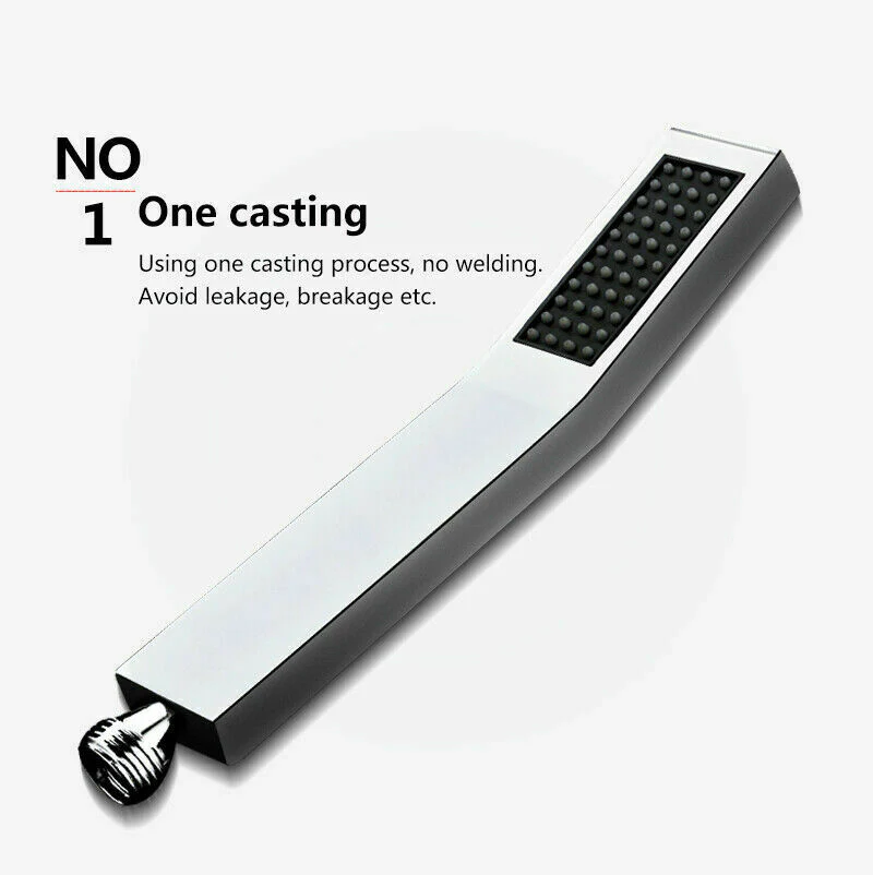 20'' or 24'' Ceiling-Mounted Chrome Rainfall Shower Faucet - Two-Way Functionality with Hand Shower & 3-Color LED System - Image 9