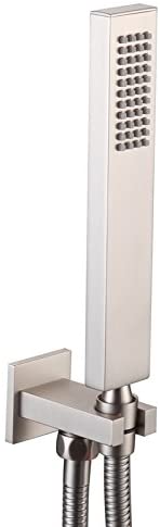 20" Brushed Nickel Ceiling/Flush Mount Shower System: 2-Way Function, LED Options - Image 7