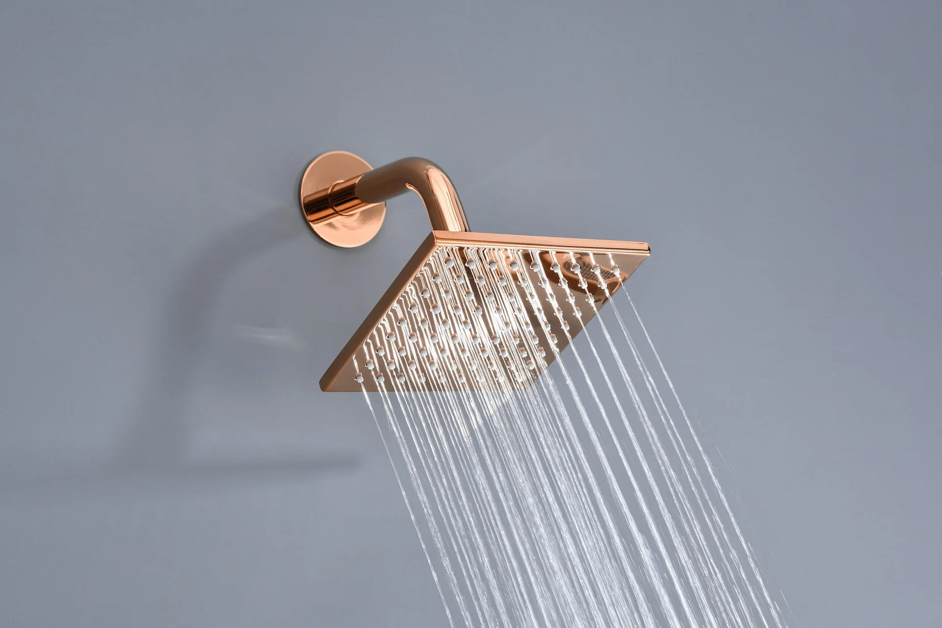 Luxurious Rose Gold 3-Way Thermostatic Shower System | 6-Inch Regular High-Pressure Shower Head | 12-Inch Ceiling Mount Rainfall Shower Head - Image 10