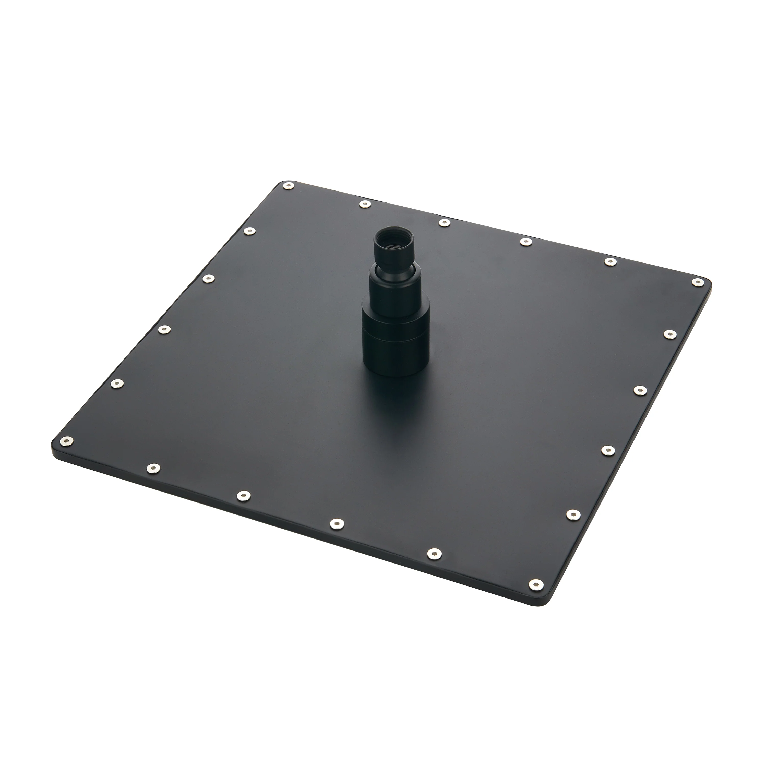 12inch LED matt black 3 way digital thermostatic shower faucet with sliding bar and 4inch body jets - Image 5
