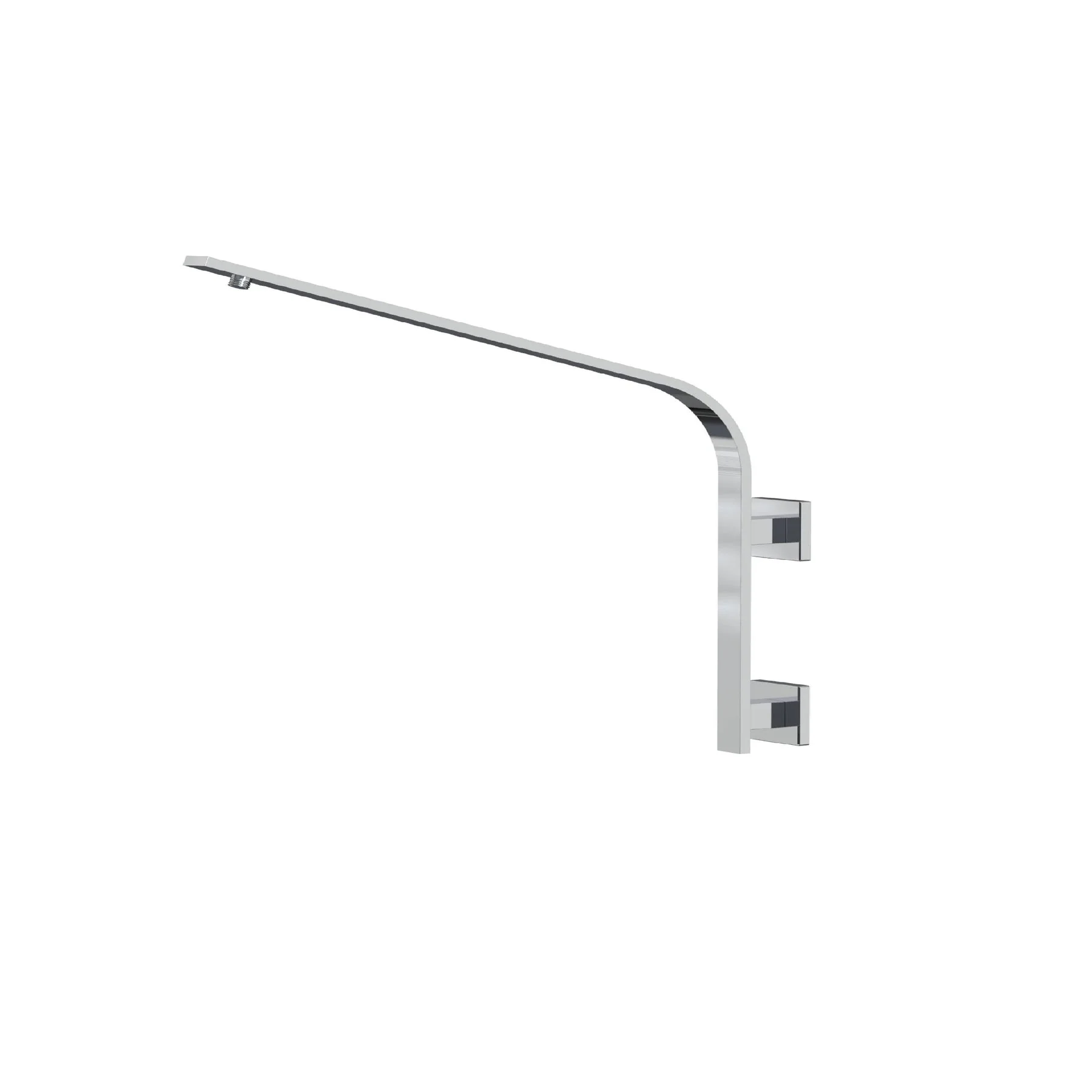 high arc wall mount shower arm stainless and brass material - Image 2