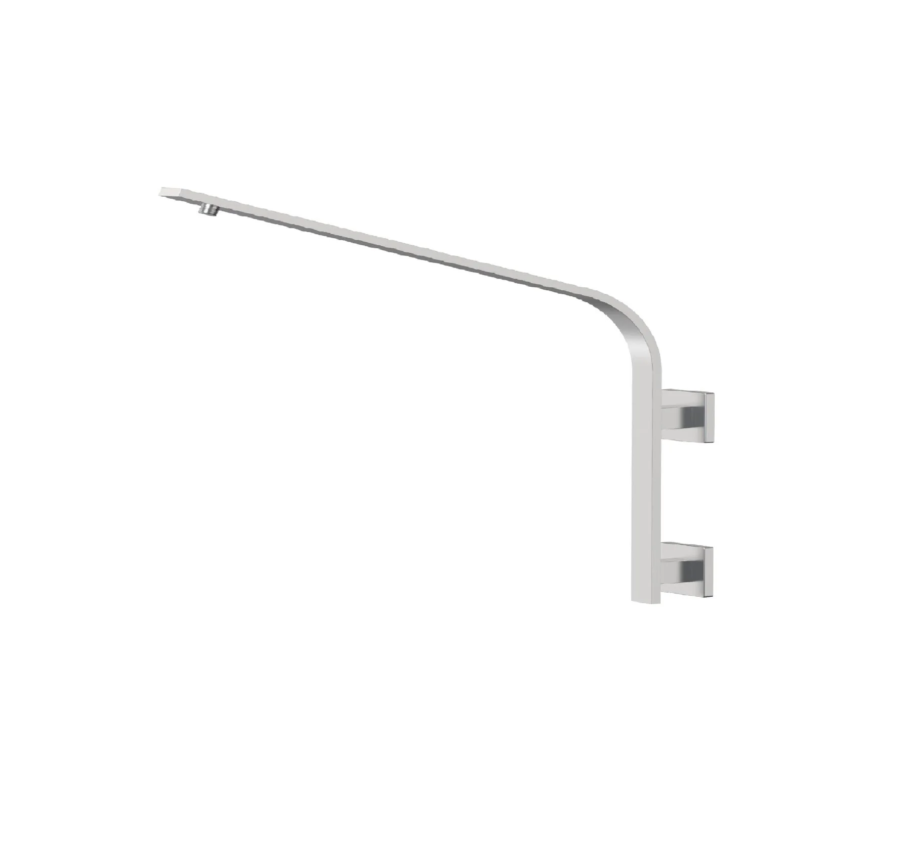 high arc wall mount shower arm stainless and brass material - Image 3