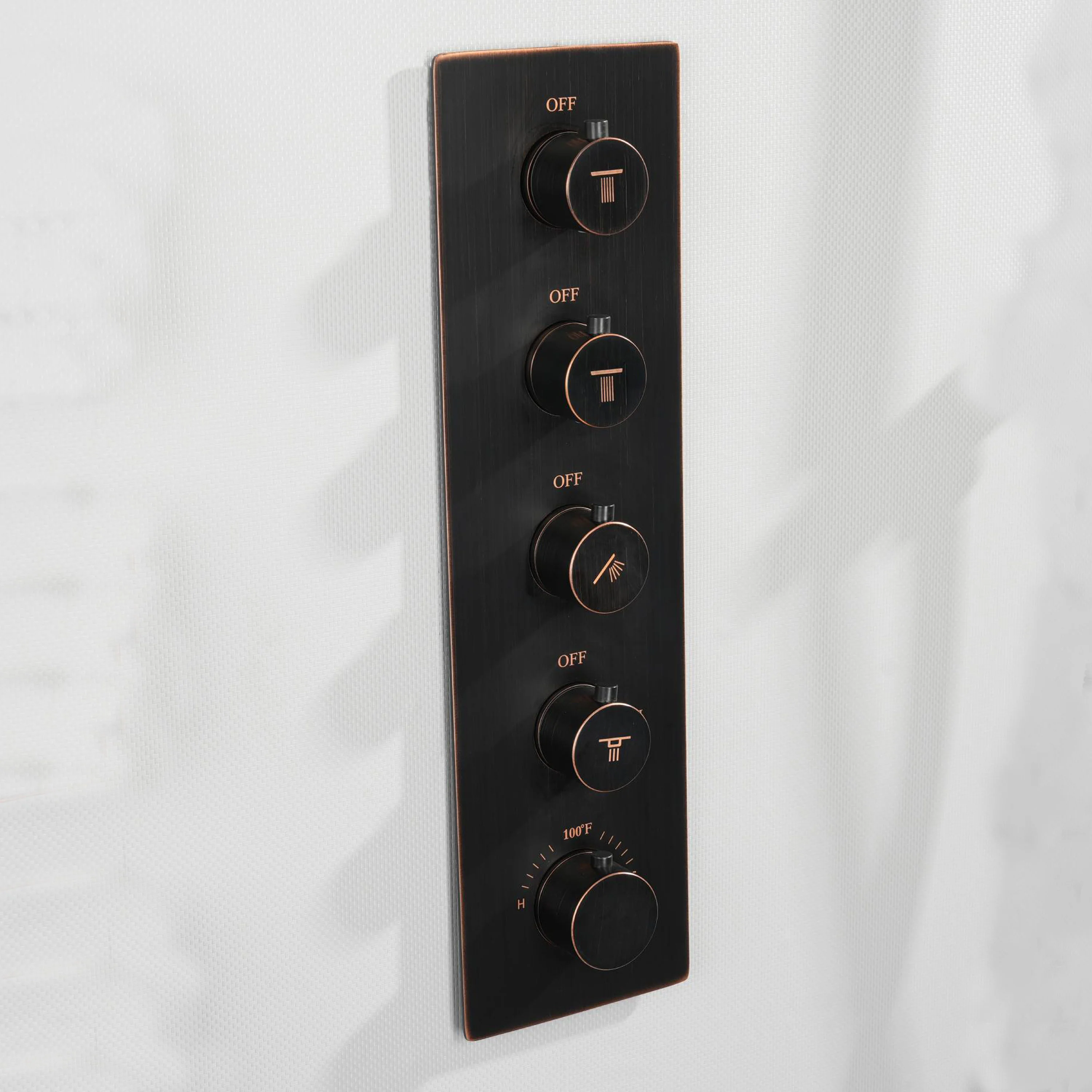 4 way thermostatic rough in valve with trim,5 finishing colors available - Image 7