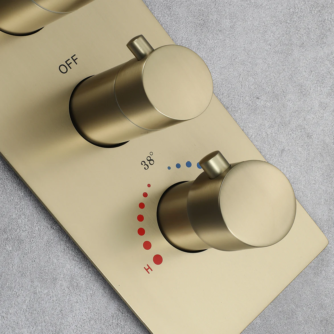 3 way or 4-Way Thermostatic Rough-In Valve with Trim, available in Matte Black, Brushed Nickel, Chrome, and Brushed Gold - Image 9
