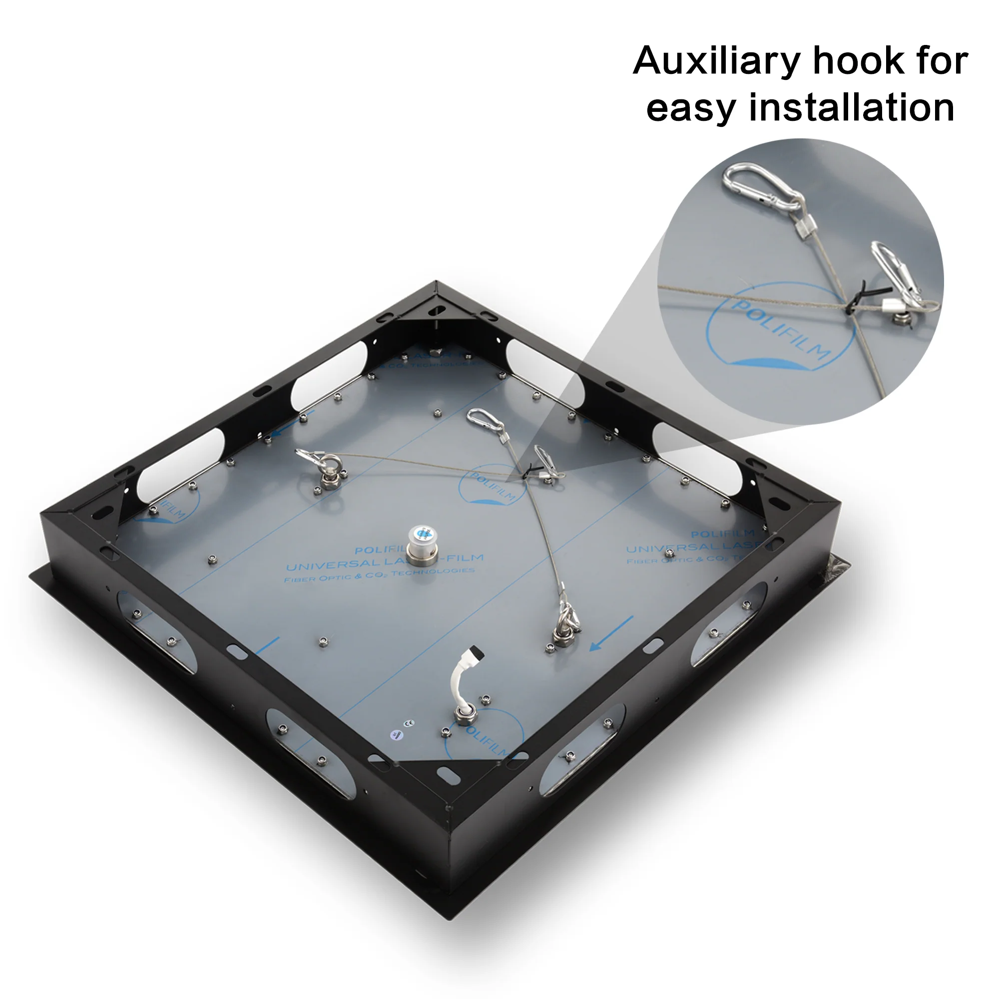 Flush Mounted 20-Inch Matte Black Rain Shower Head: Featuring 64 LED Lights for a Luxurious and Invigorating Deluge - Image 3