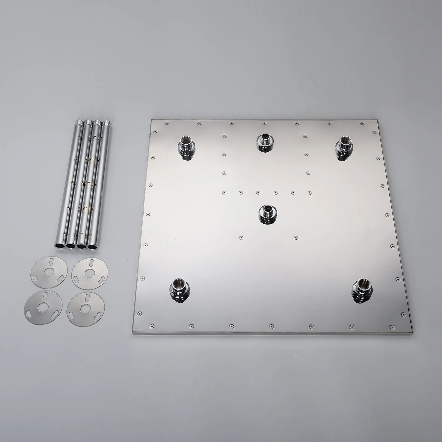 20inch chrome ceiling mount rainfall waterfall shower systems 4 way thermostatic valve with Regular head - Image 4