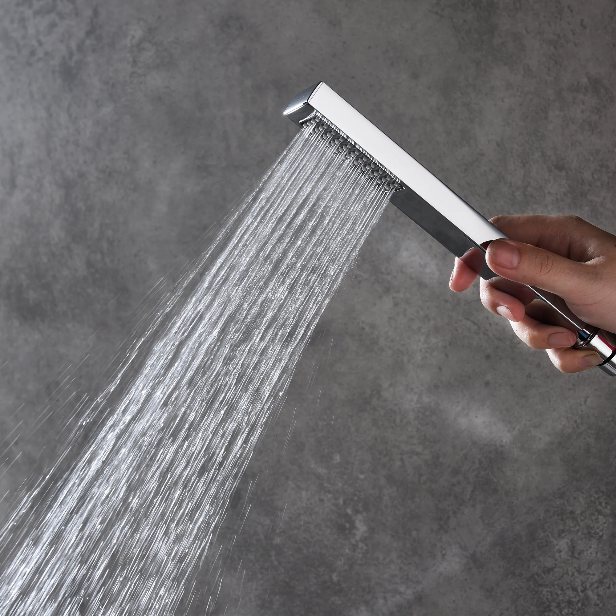 20 INCH or 24 inch LED Rain Ceiling Shower faucets Chrome 3 way digital Thermostatic with body jets - Image 3