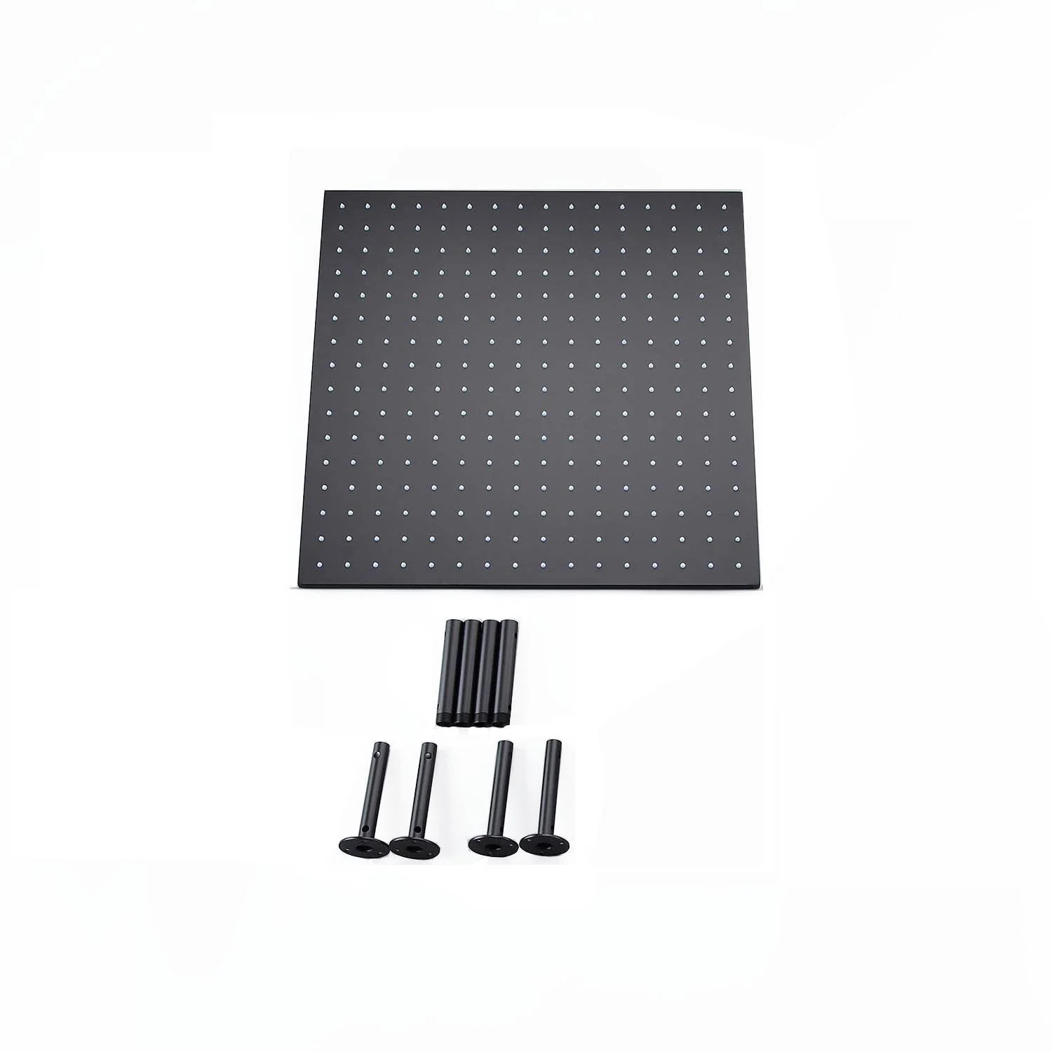 Matte Black Rainfall Shower System with 20-inch or 24-inch Rain Head and Regular Head - 3-Way Thermostatic Shower Faucet - Image 14