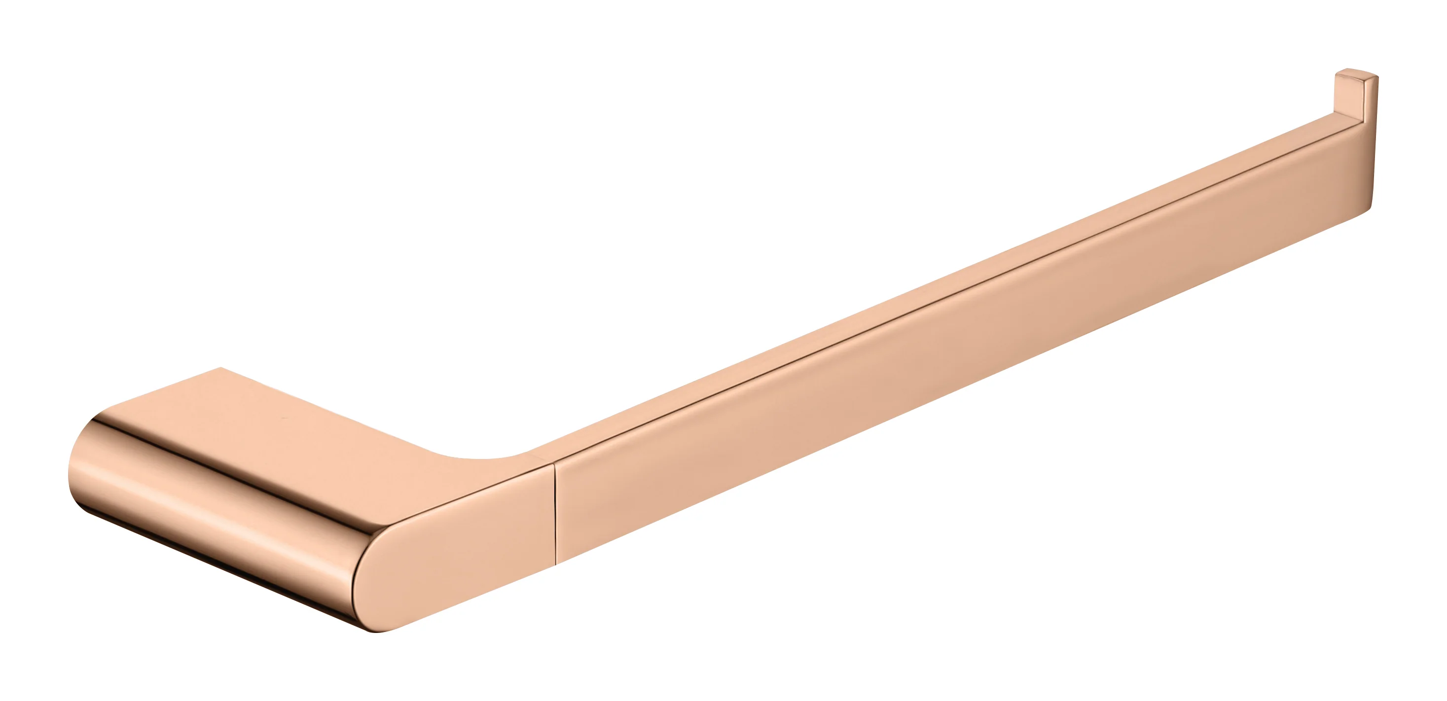 Luxurious 4-Piece Brass Rose Gold Bathroom Hardware Set: Towel Bar, Towel Ring, Toilet Paper Holder, Robe Hook, and Tower Holder - Wall Mounted - Image 4