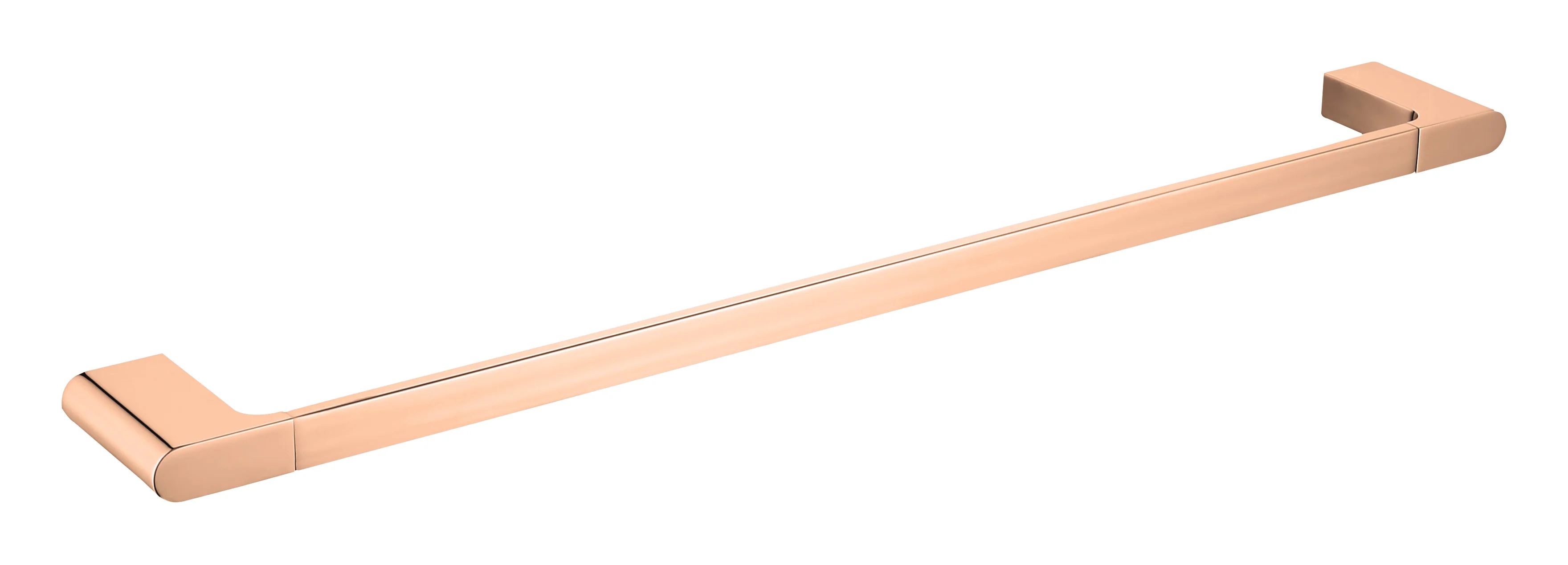 Luxurious 4-Piece Brass Rose Gold Bathroom Hardware Set: Towel Bar, Towel Ring, Toilet Paper Holder, Robe Hook, and Tower Holder - Wall Mounted - Image 5