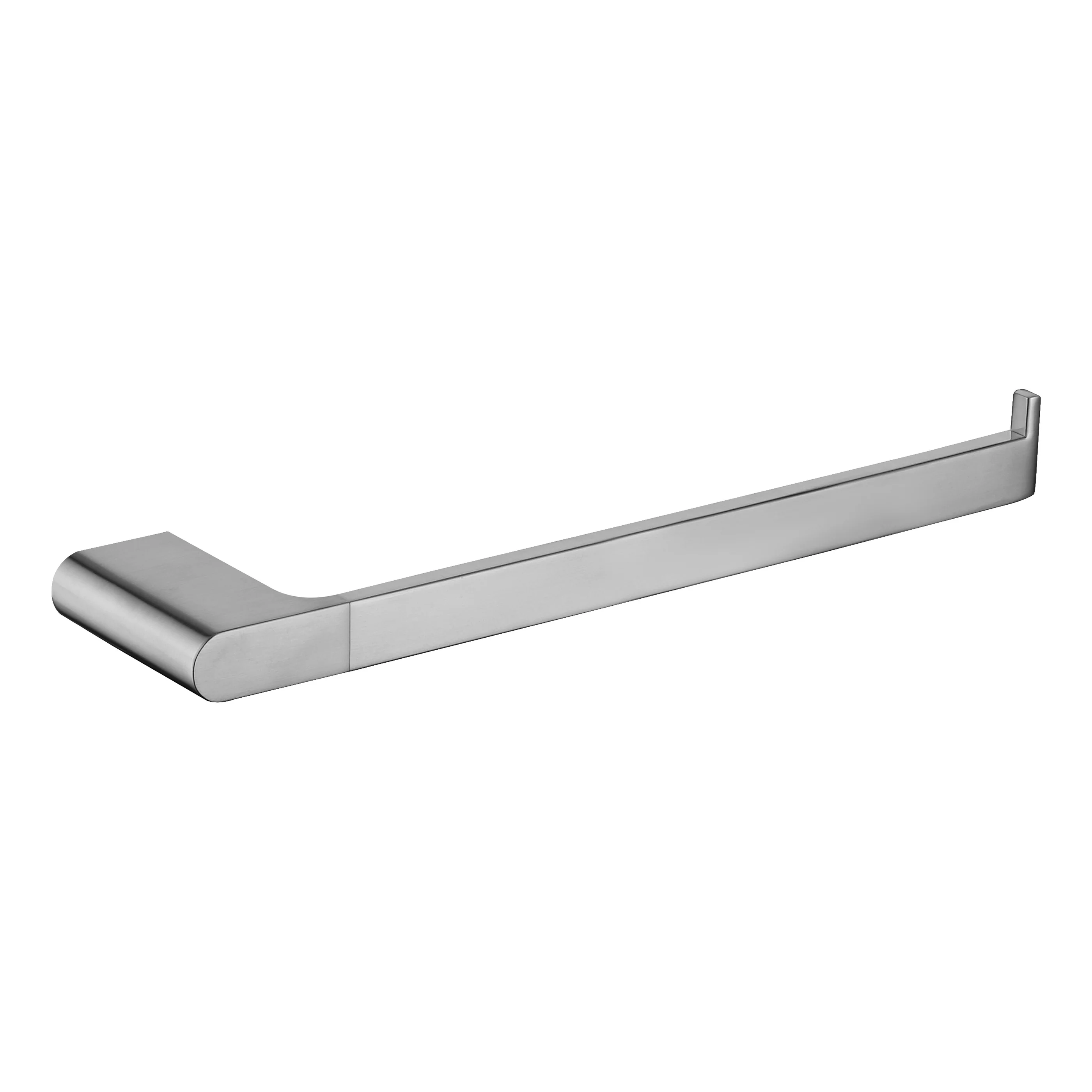 4-Piece Brass Brushed Nickel Bathroom Hardware Set - Towel Bar, Towel Holder, Toilet Paper Holder, Robe Hook, and Tower Holder - Wall Mounted - Image 3