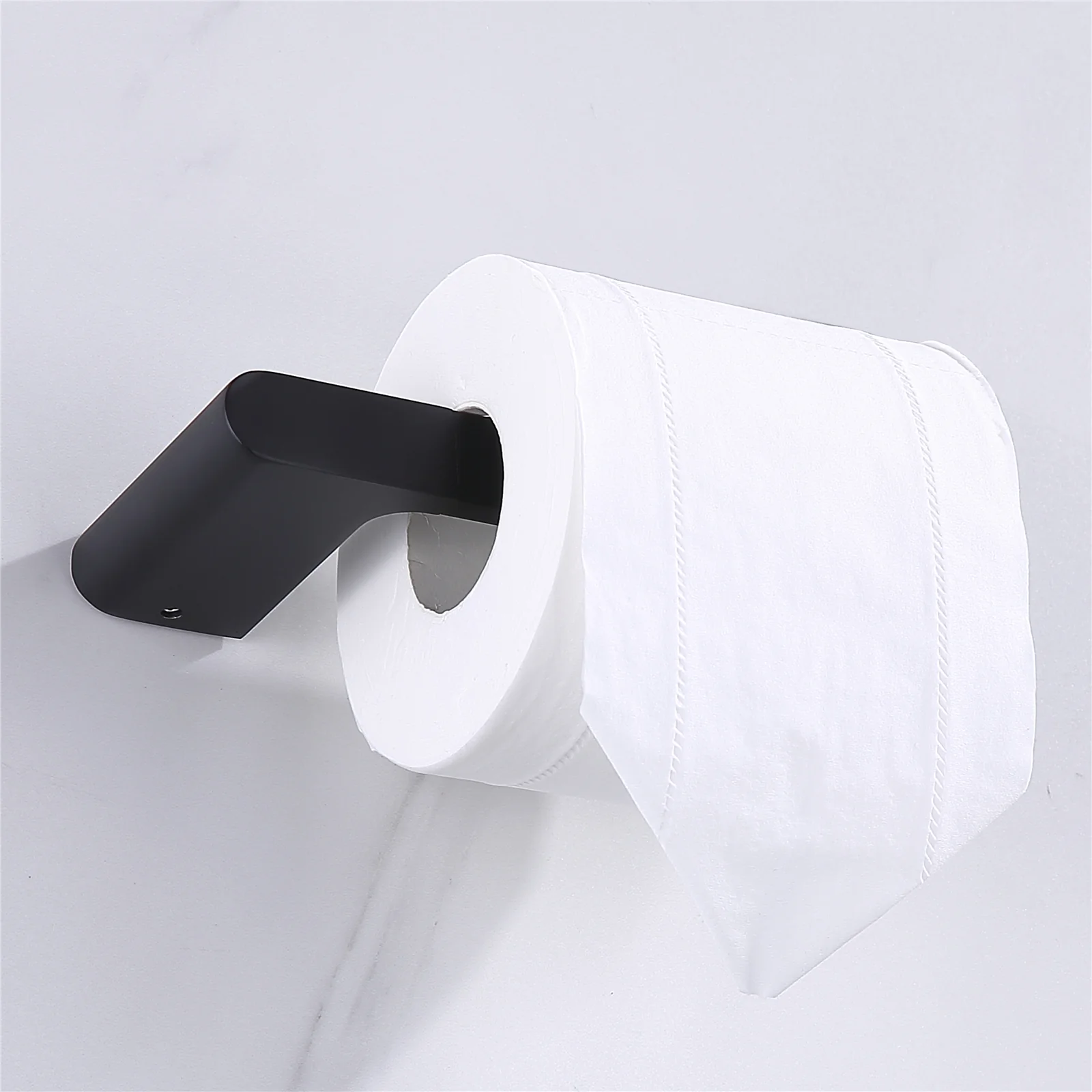 Luxurious 4-Piece Brass Matte Black Bathroom Hardware Set: Towel Bar, Towel Ring, Toilet Paper Holder, Robe Hook, and Tower Holder - Wall Mounted - Image 21