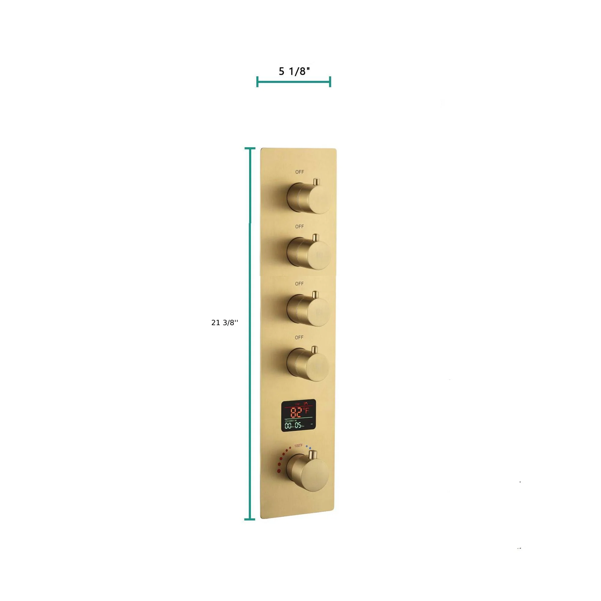 4  way digital display thermostatic  rough in valve with trim - Image 2