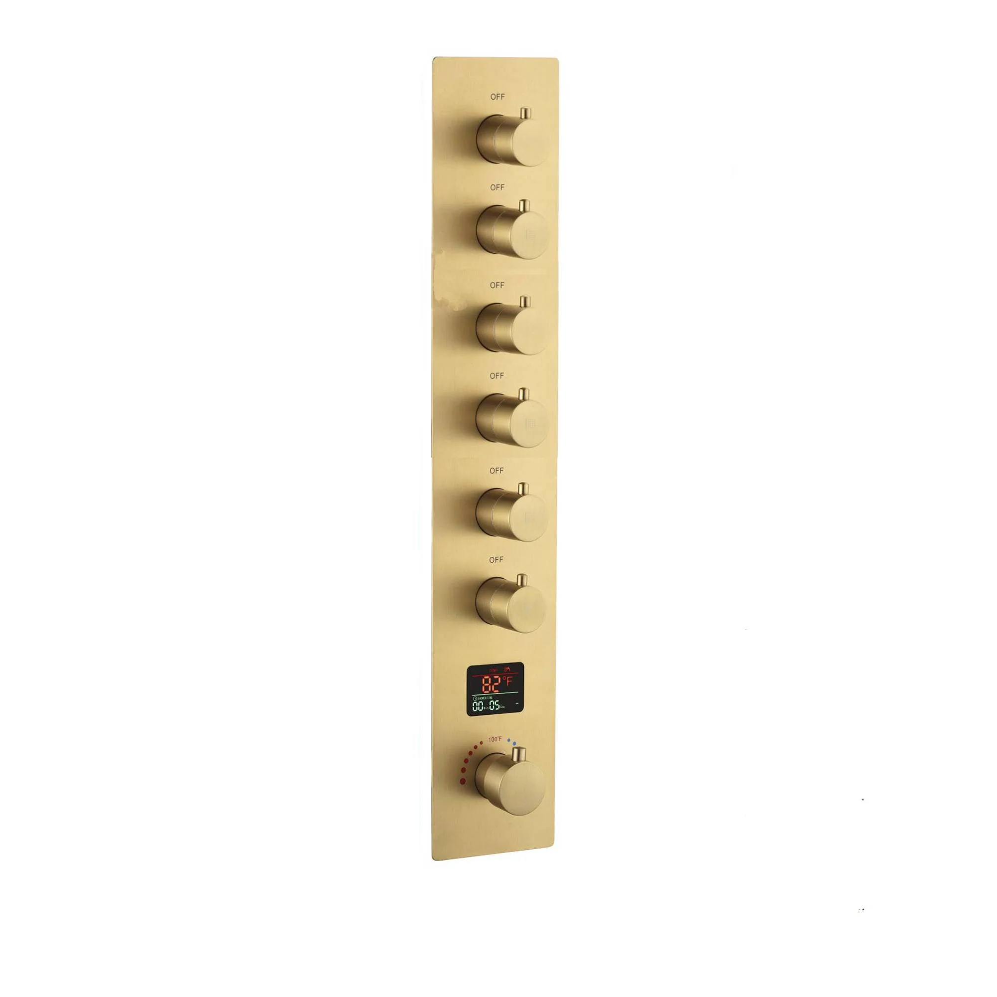 6 way Digital display or non-digital display thermostatic  rough in valve with trim - Image 2