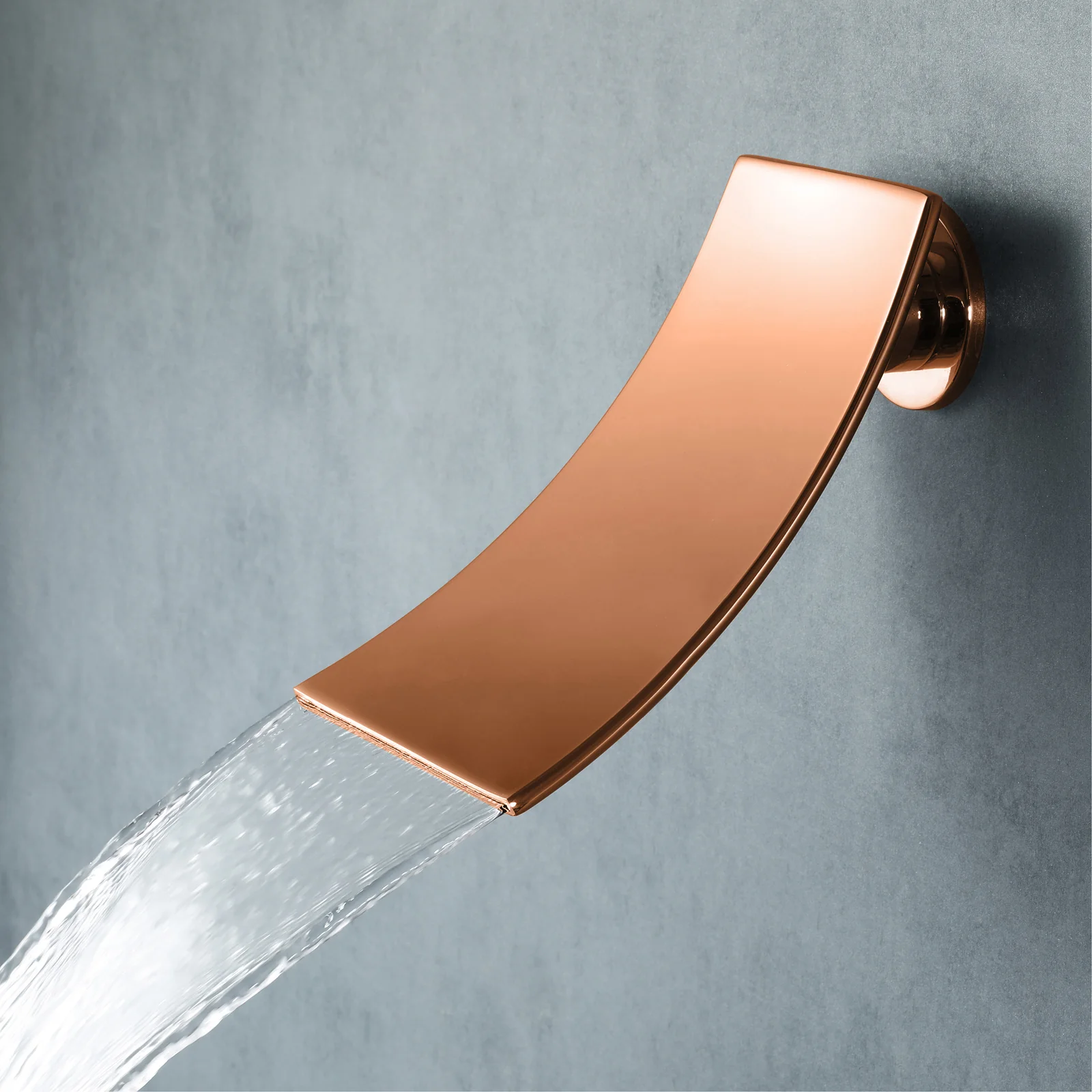 High Water Pressure 6-Inch Regular Head Rose Gold Wall Mounted Two Way Pressure Balance Shower System with Tub Spout - Image 6