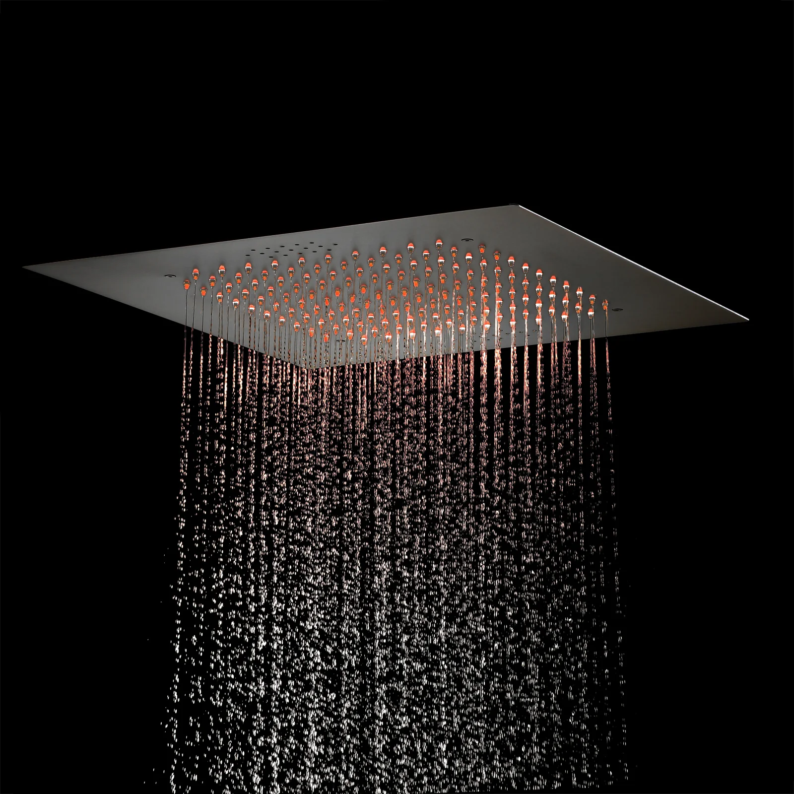Matte Black 20" or 24'' Rainfall Shower System with 3-Way Digital Thermostatic Valve, 6 Body Jets - Image 13
