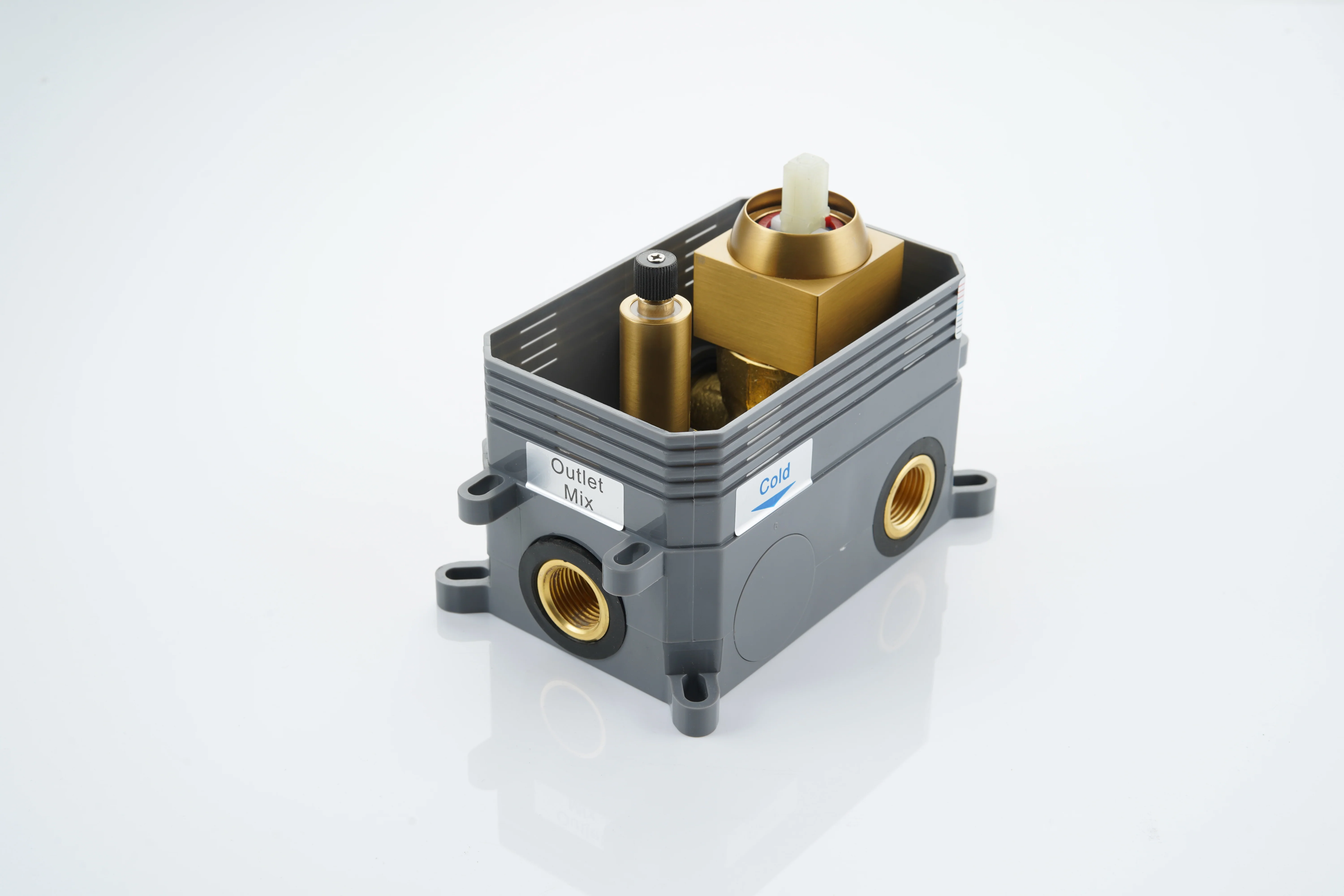 Brushed Gold  12 Inch or 16 inch Rain head Ceiling Mount two way pressure balance Shower System with Rough-in Valve Body and Trim - Image 13
