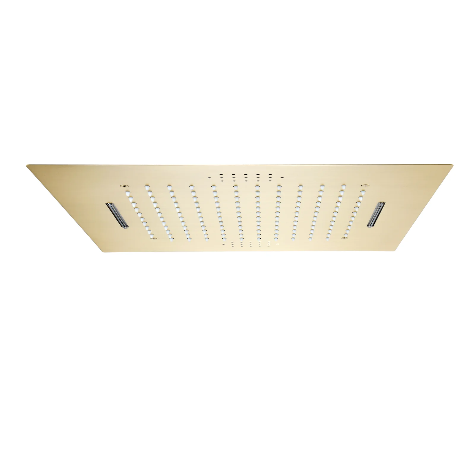 20-Inch or 24-inch Flushed Mounted Shower Head: Choose from Brushed Gold, Oil Rubber Bronze or  Matte Black, or Brushed Nickel, Featuring Rainfall Waterfall, Bluetooth Music, and 64 LED Lights - Image 4