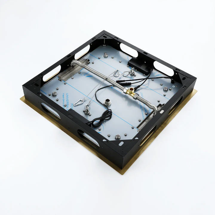 Brushed Gold 20x20" Thermostatic Shower Faucet with Bluetooth Music and 64 LED Lights - Image 12