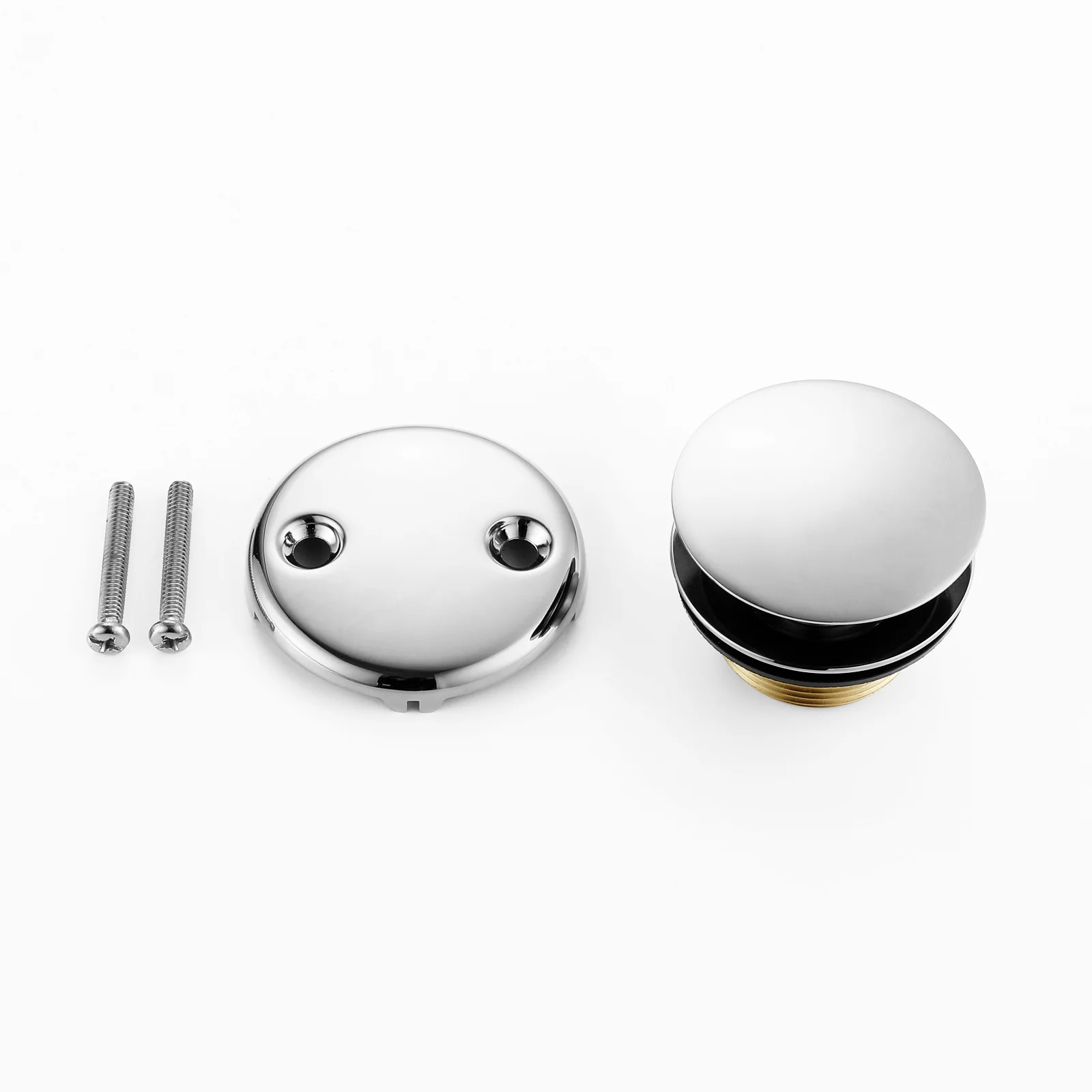 Tip-Toe Tub Trim Set with Two-Hole Overflow Faceplate, Replacement Bath Drain Trim Kit with 2-Hole Overflow Faceplate and Universal Fine/Coarse Thread 7 finishing colors available - Image 12