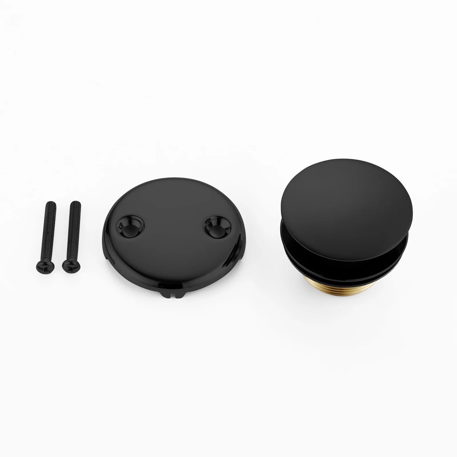 Tip-Toe Tub Trim Set with Two-Hole Overflow Faceplate, Replacement Bath Drain Trim Kit with 2-Hole Overflow Faceplate and Universal Fine/Coarse Thread 7 finishing colors available - Image 15