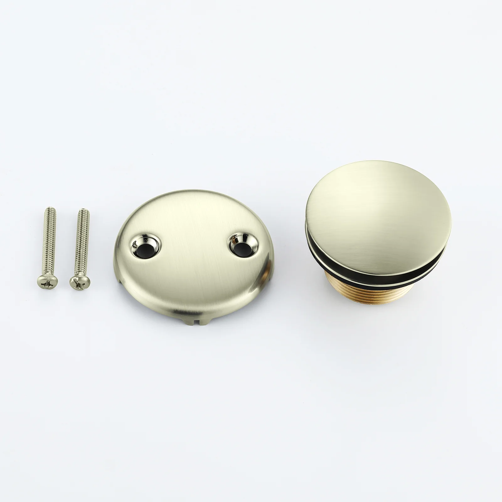 Tip-Toe Tub Trim Set with Two-Hole Overflow Faceplate, Replacement Bath Drain Trim Kit with 2-Hole Overflow Faceplate and Universal Fine/Coarse Thread 7 finishing colors available - Image 18