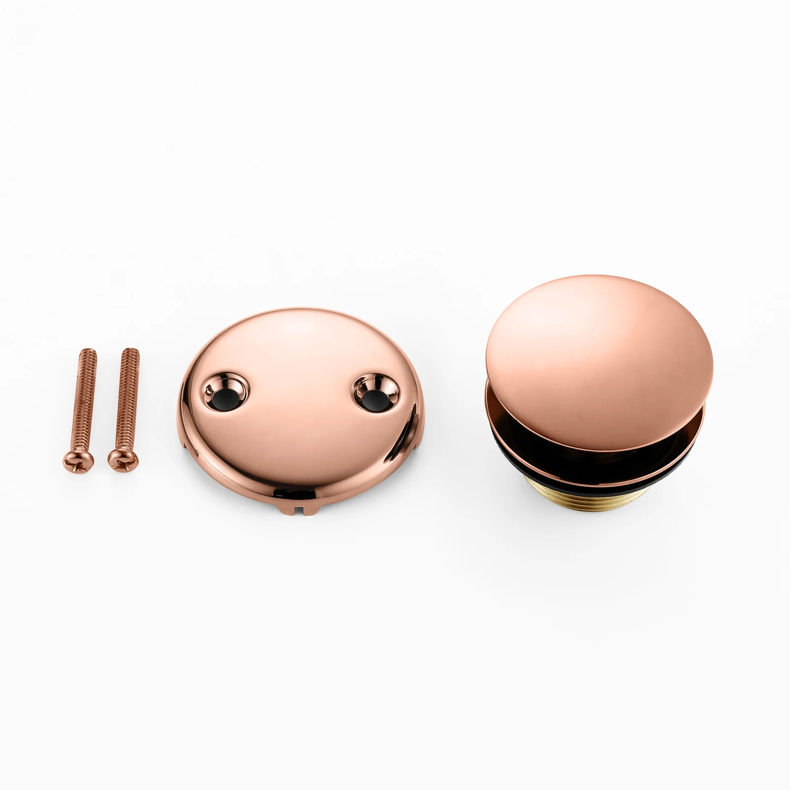 Tip-Toe Tub Trim Set with Two-Hole Overflow Faceplate, Replacement Bath Drain Trim Kit with 2-Hole Overflow Faceplate and Universal Fine/Coarse Thread 7 finishing colors available - Image 21