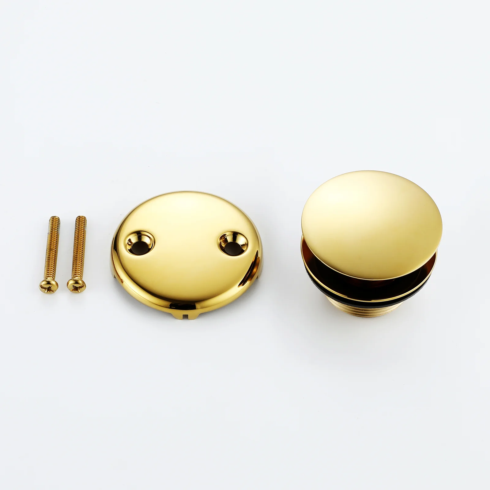 Tip-Toe Tub Trim Set with Two-Hole Overflow Faceplate, Replacement Bath Drain Trim Kit with 2-Hole Overflow Faceplate and Universal Fine/Coarse Thread 7 finishing colors available - Image 24