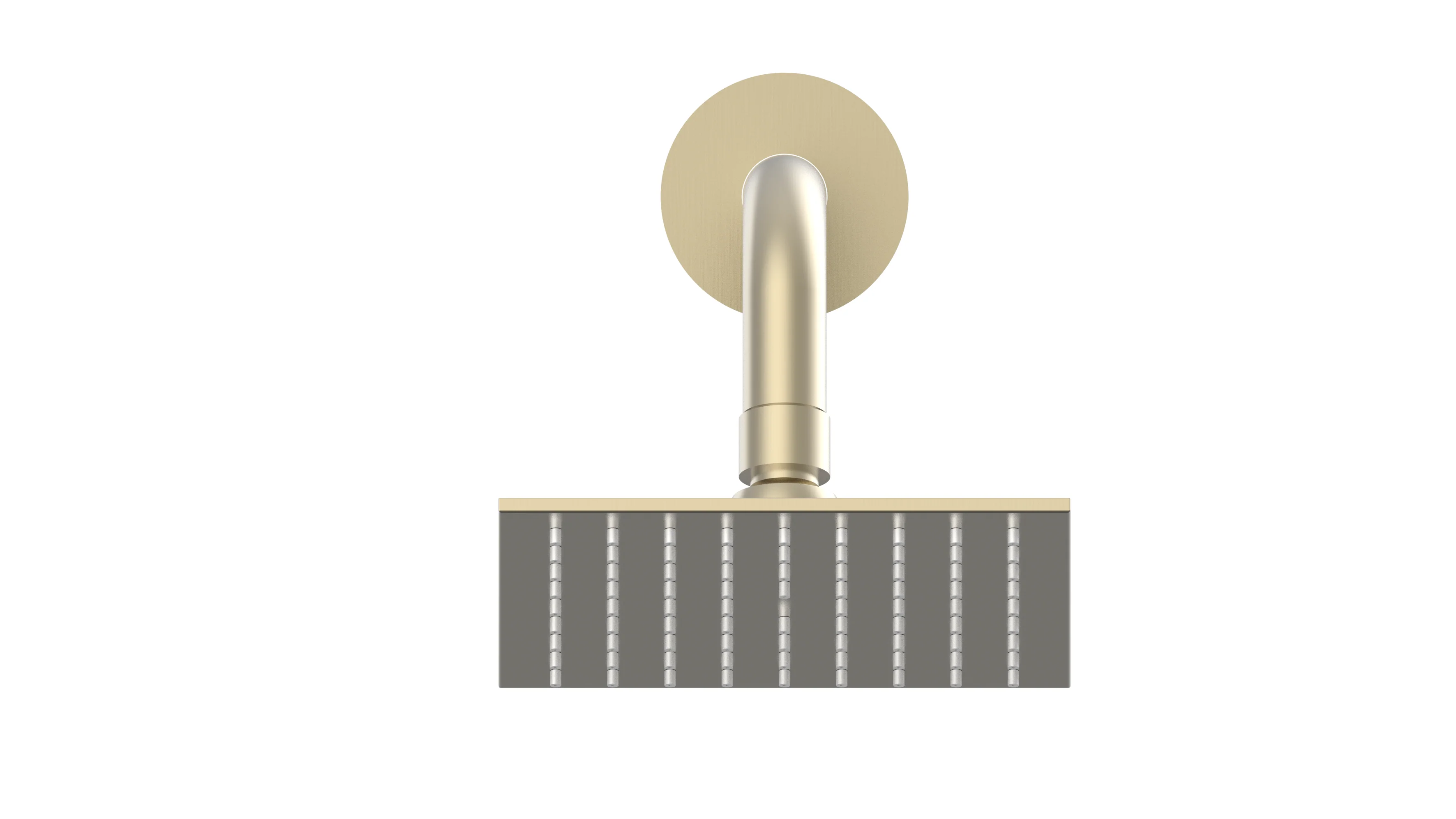 Brushed gold Ceiling mount rainfall shower heads wall mount regular shower head 4 way Thermostatic Shower valve system that each function run all together and separately - Image 4