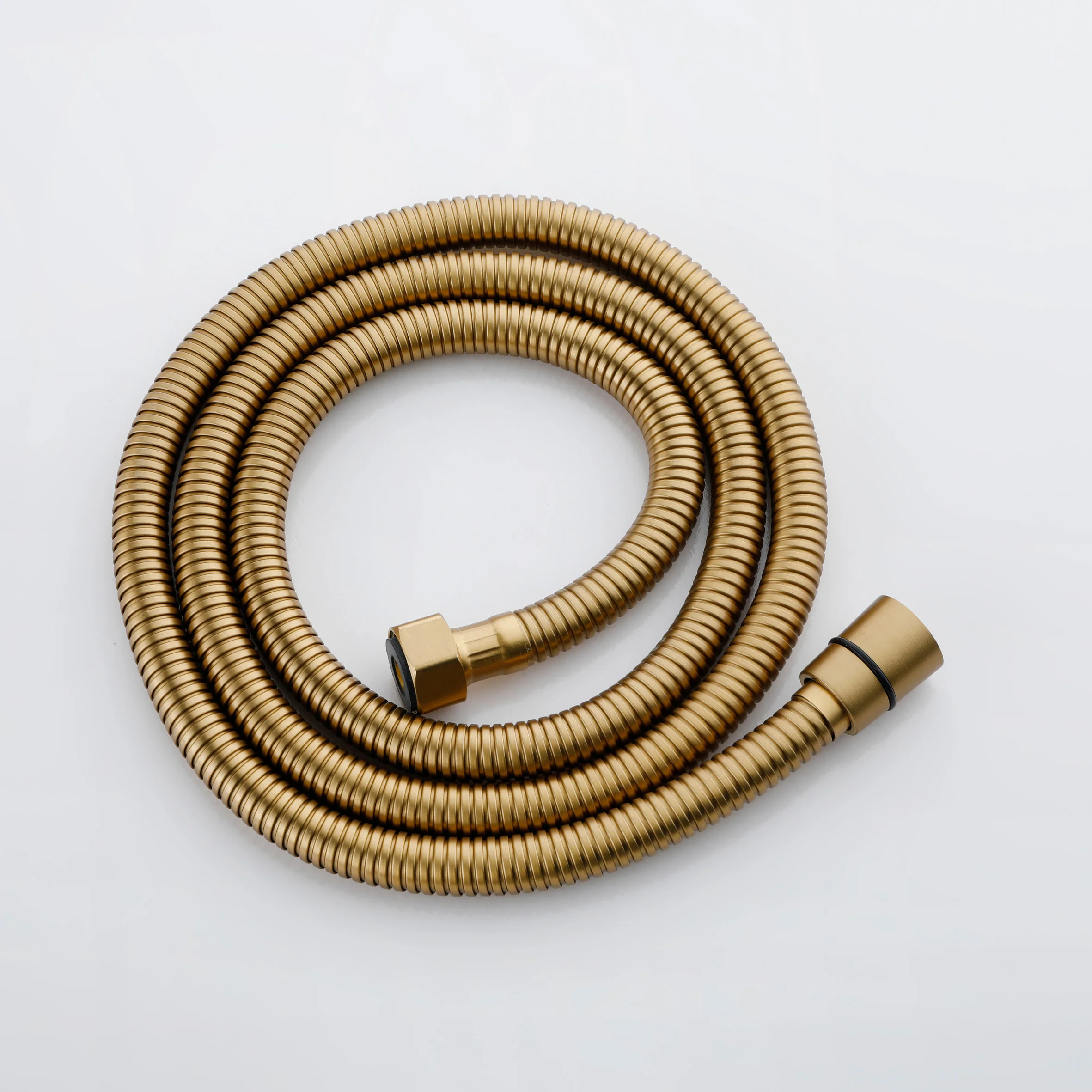 Brushed Gold Brass Handheld Shower Sprayer: Complete with Hose and Holder for a Stylish and Functional Shower Upgrade - Image 3