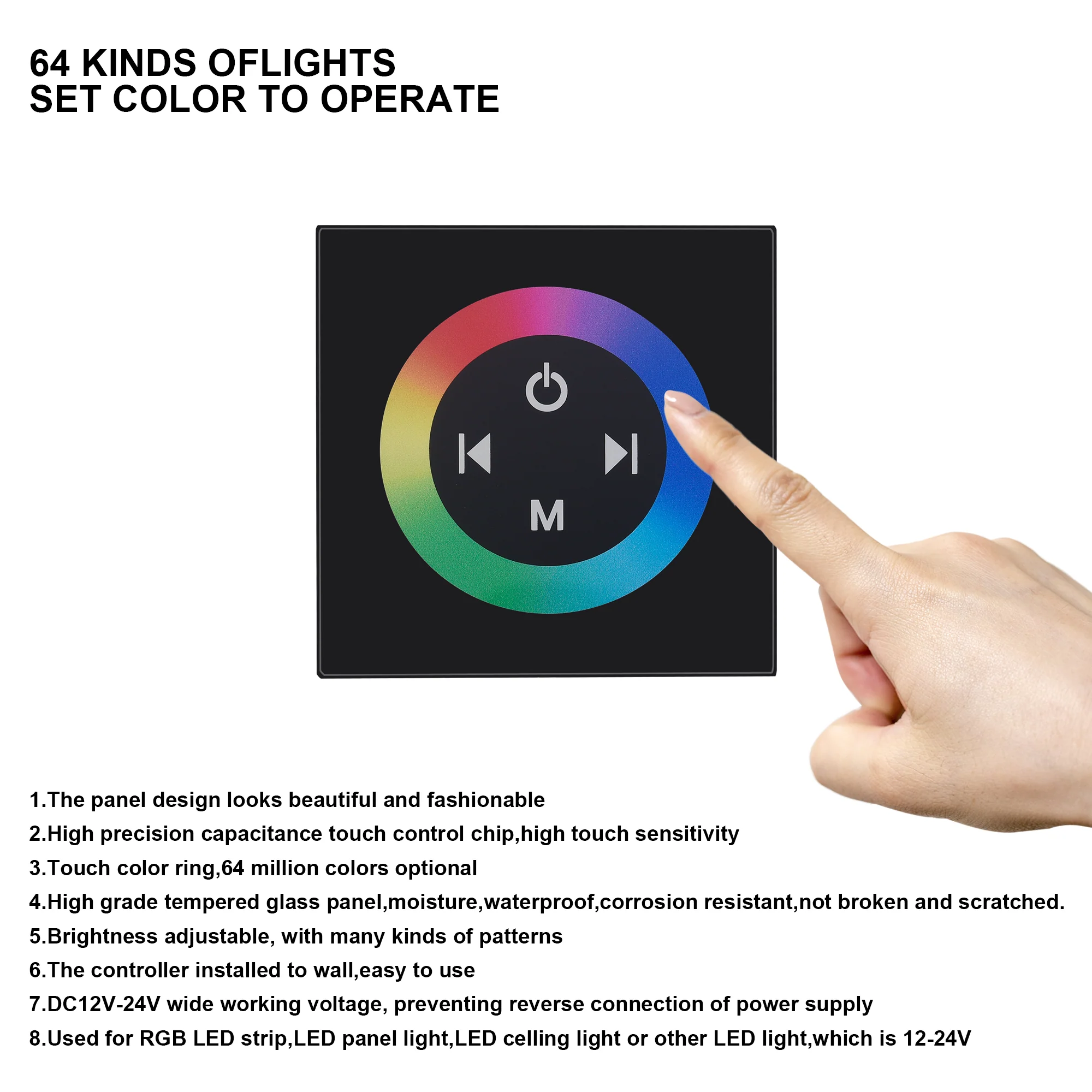 Brushed nickel Music LED Flushed in 23X 15inch shower head 5 way thermostatic shower system with 6 inch regular head and body sprayer - Image 7