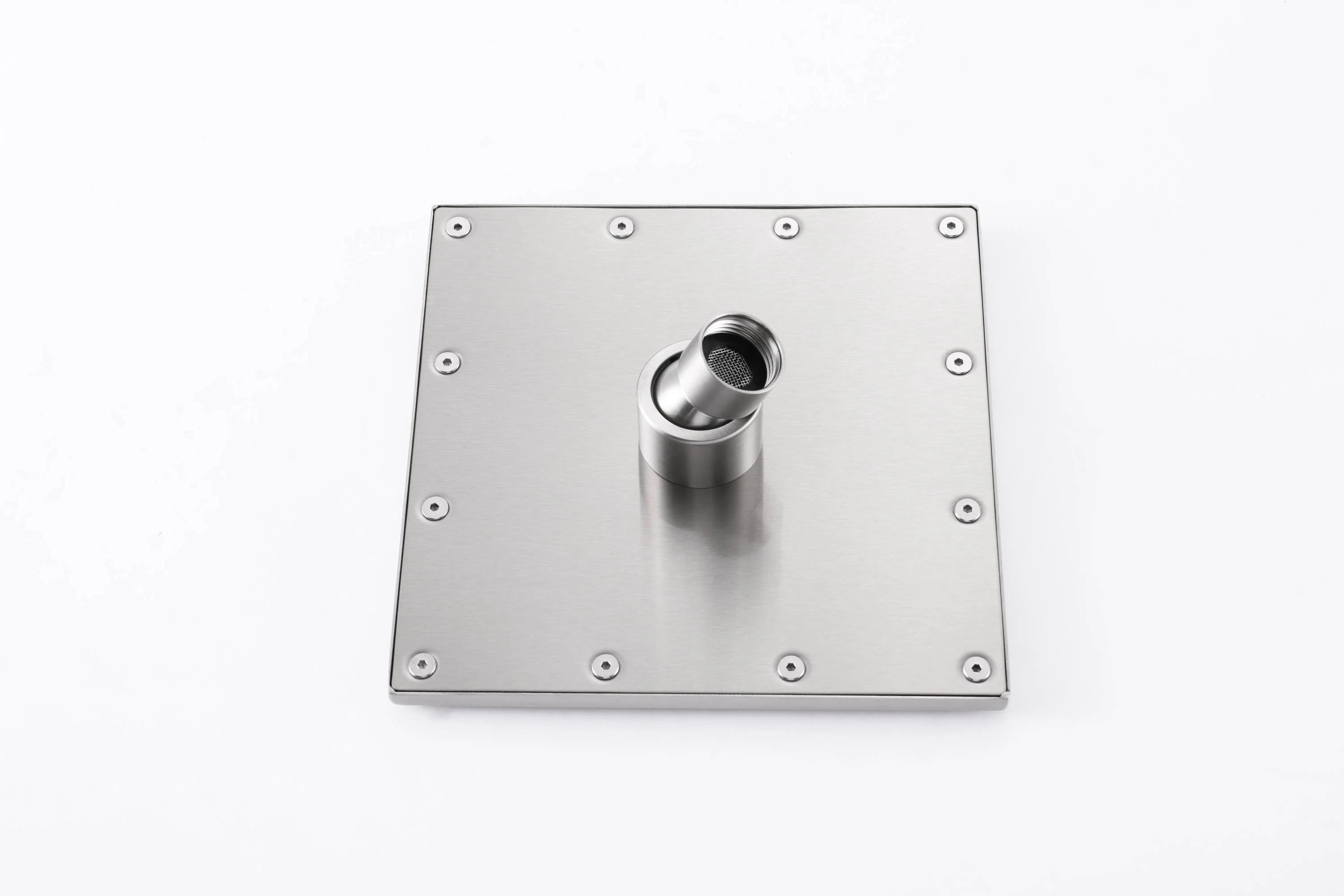 Brushed Nickel Rainfall Shower Head System: Available in 12'' or 16'', Optional LED Light, High Pressure, 3-Way Thermostatic Faucet, Simultaneous or Separate Functionality, with Optional Digital Display - Image 15