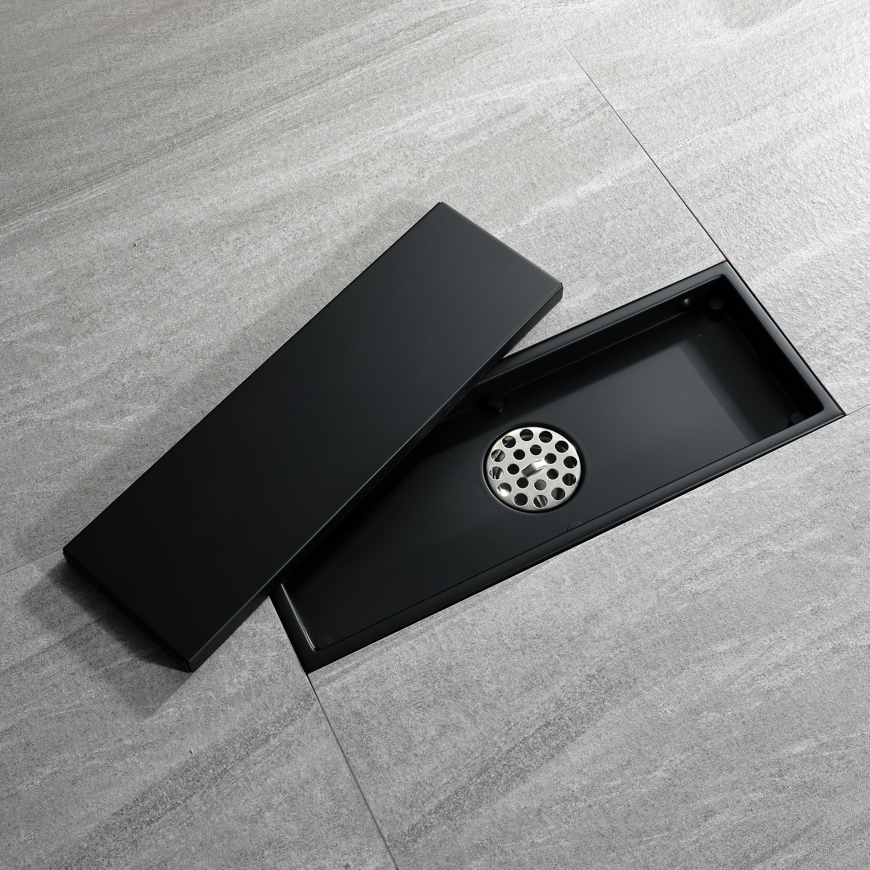 Matte Black stainless floor drain 11.8inch x 4.3 inch - Image 6