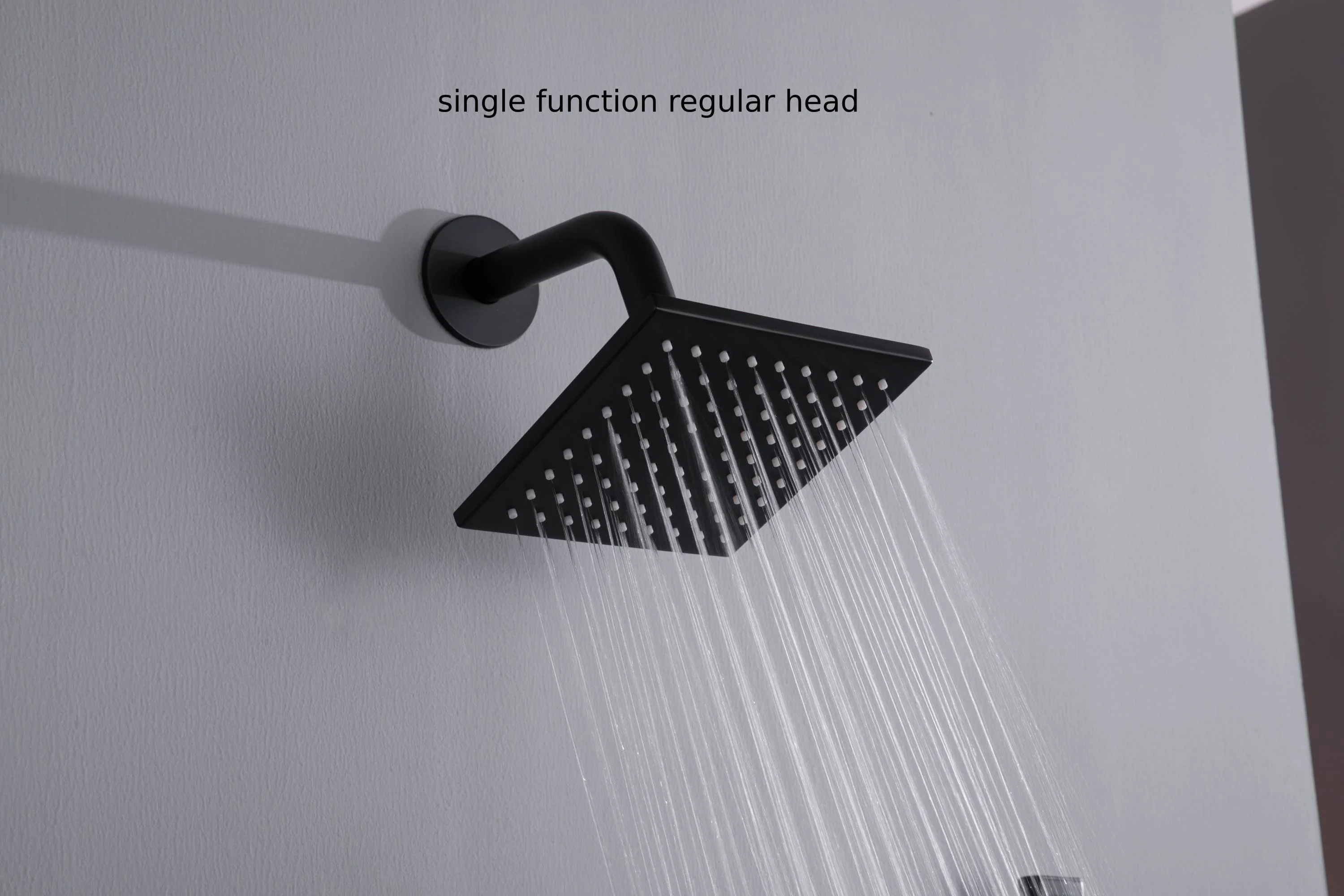 Matte Black Ceiling Mount 4-Way Digital Thermostatic Shower Faucet with Dual 6" Regular Head - Image 15