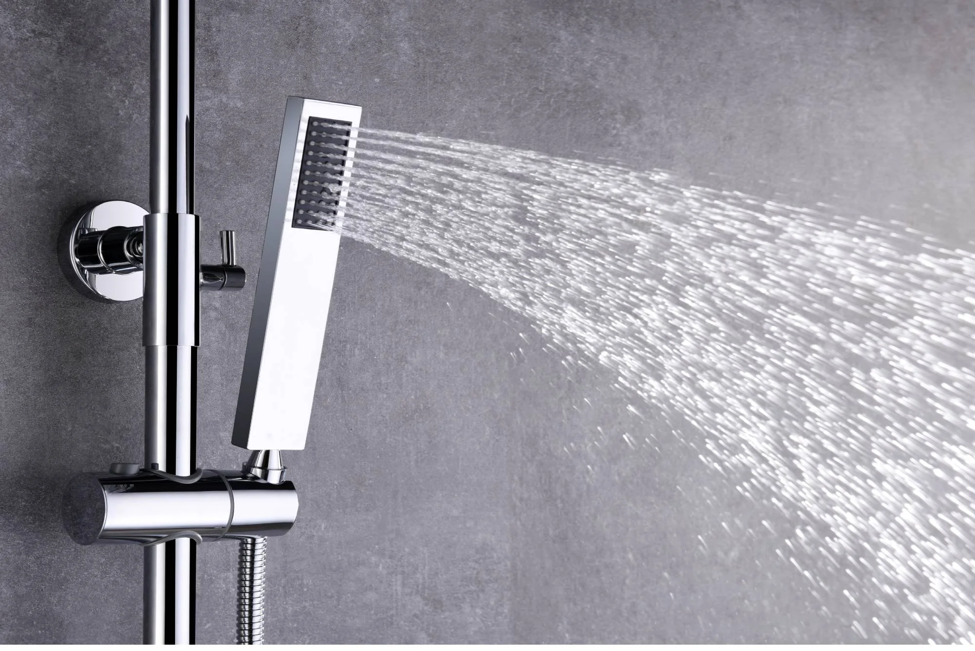 8inch 3 LED light colors Digital Chrome Rain Shower Faucet Wall Mounted Bathtub Shower Hand Shower Mixer - Image 6
