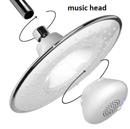 8inch 3 LED light colors Digital Chrome Rain Shower Faucet Wall Mounted Bathtub Shower Hand Shower Mixer - Image 8