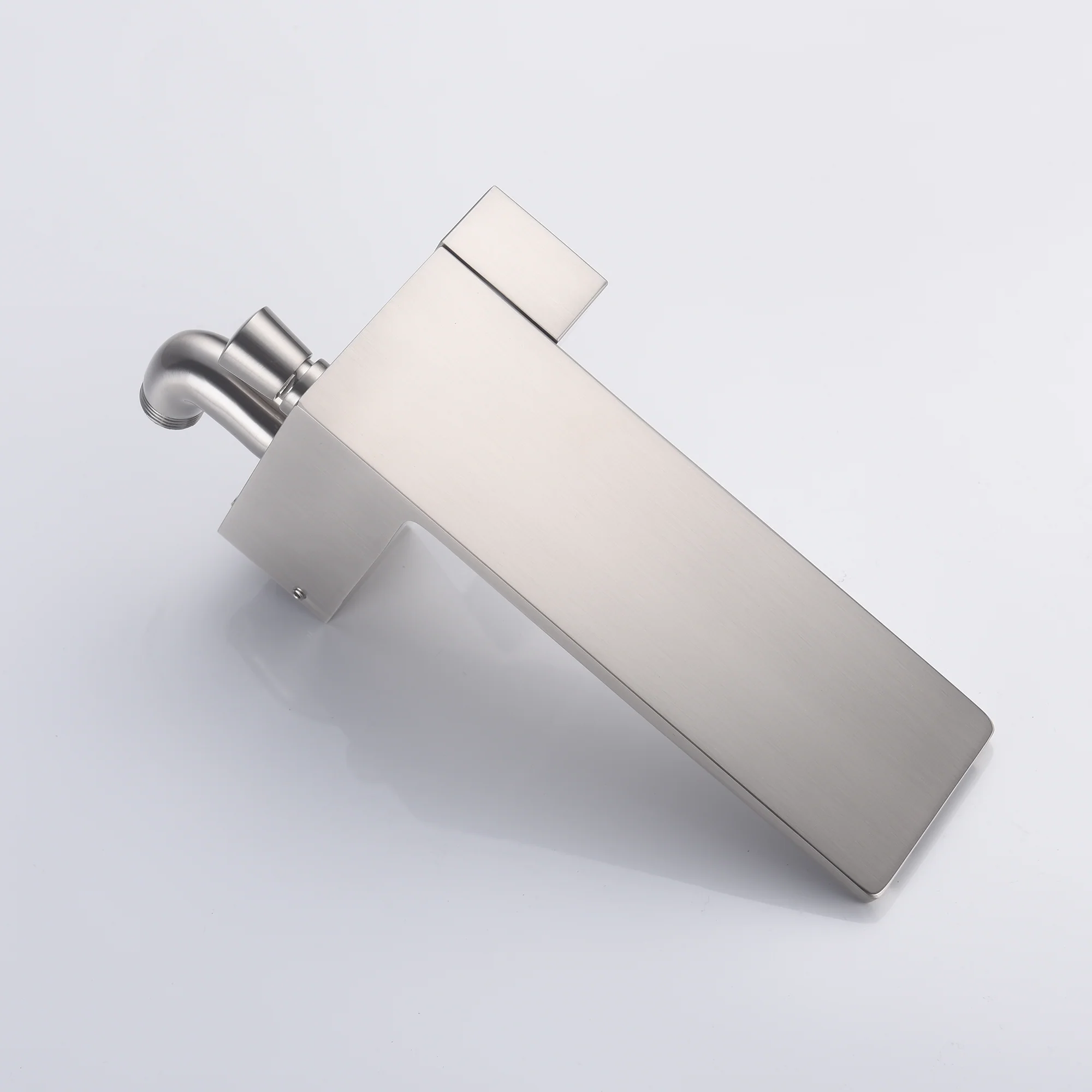 waterfall High quality Freestanding Bathtub Faucet Tub Filler Brushed Nickel Waterfall Floor Mount - Image 4