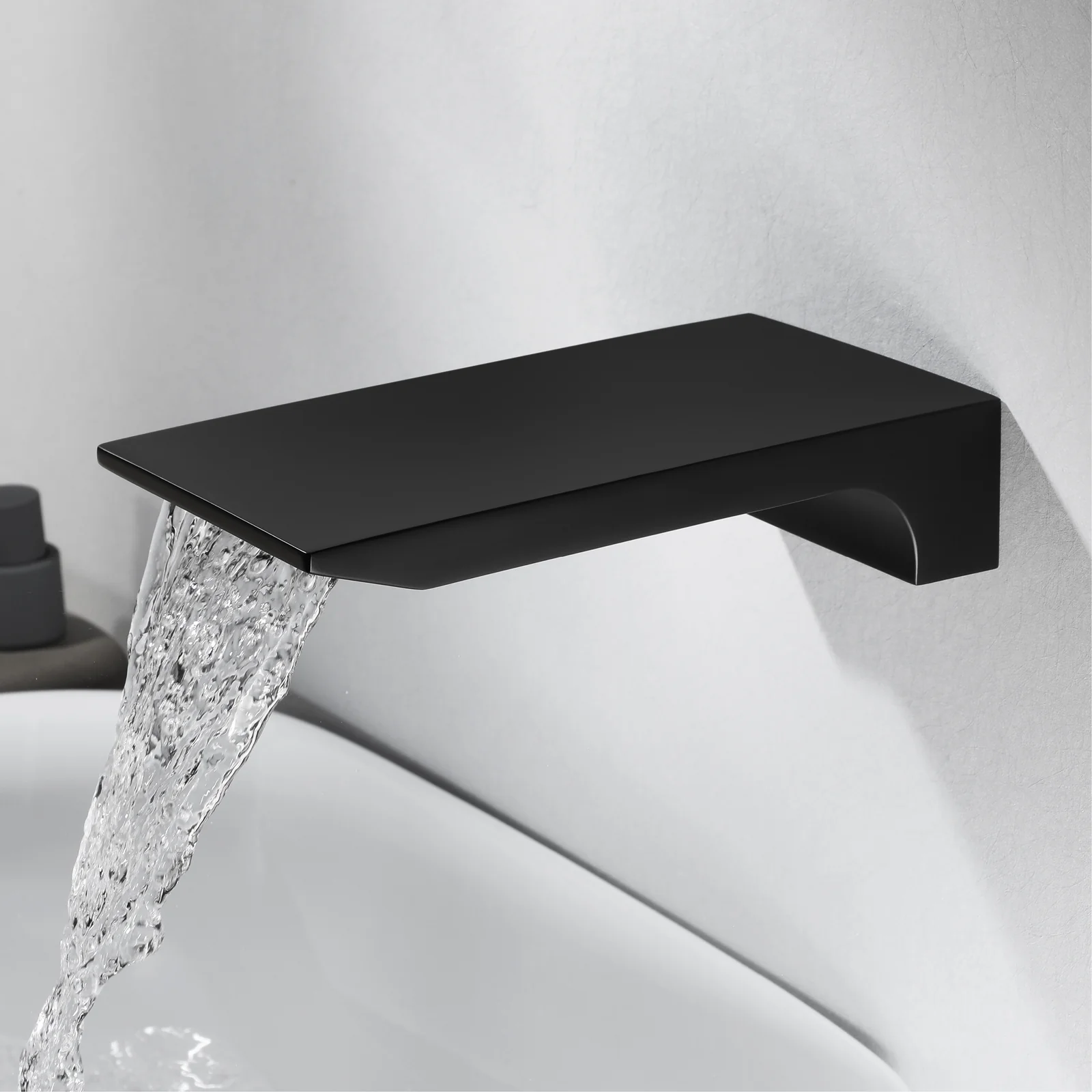 Matte Black Wall-Mounted 12" or 16" Rain Shower Head with 3-Way Thermostatic Faucet - Image 8