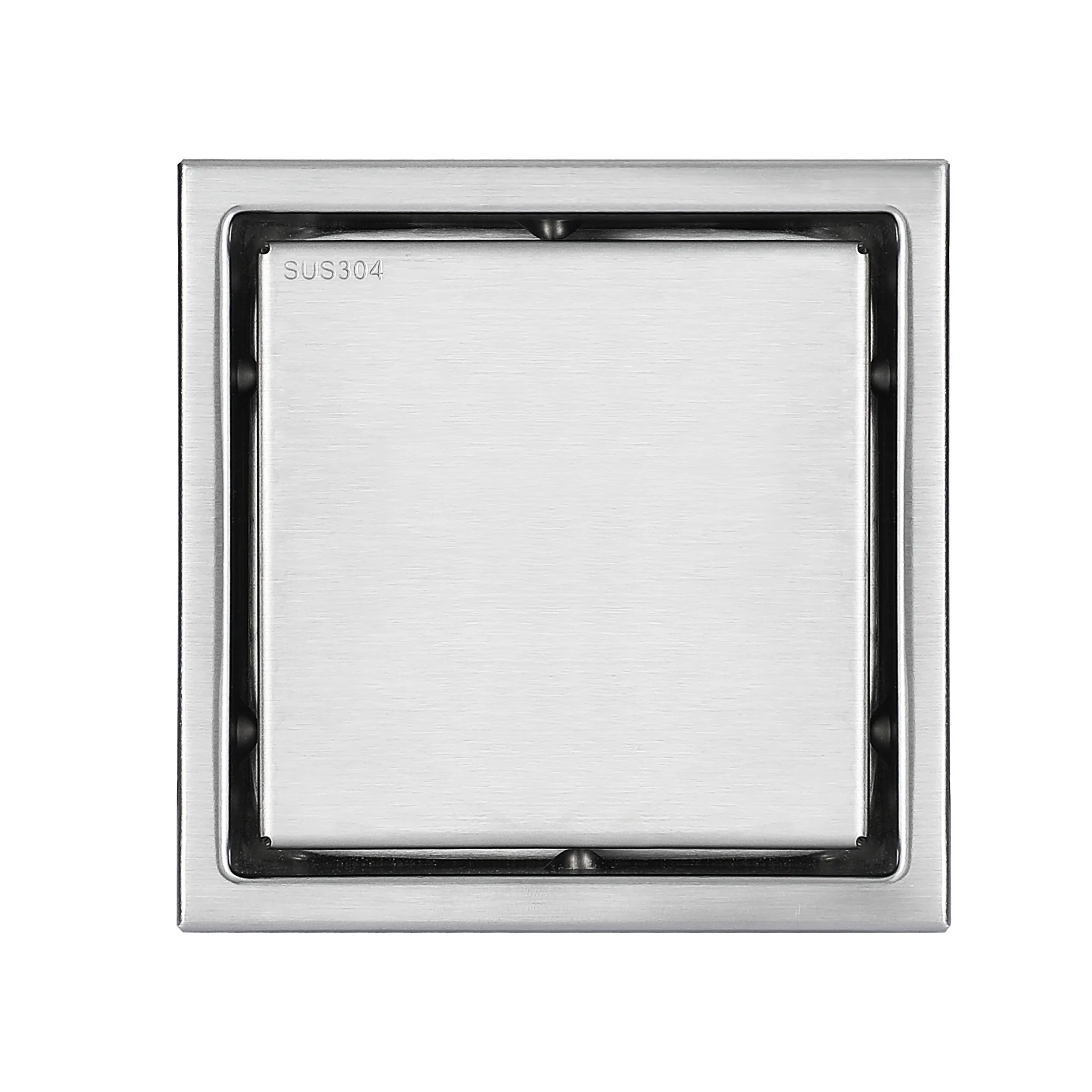 Brushed nickel stainless floor drain 6x6inch - Image 3