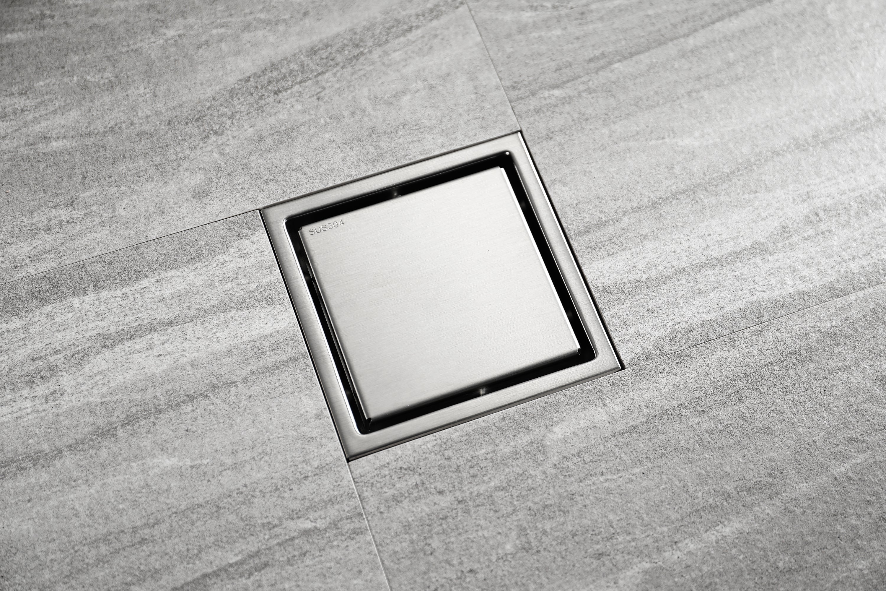Brushed nickel stainless floor drain 6x6inch - Image 8