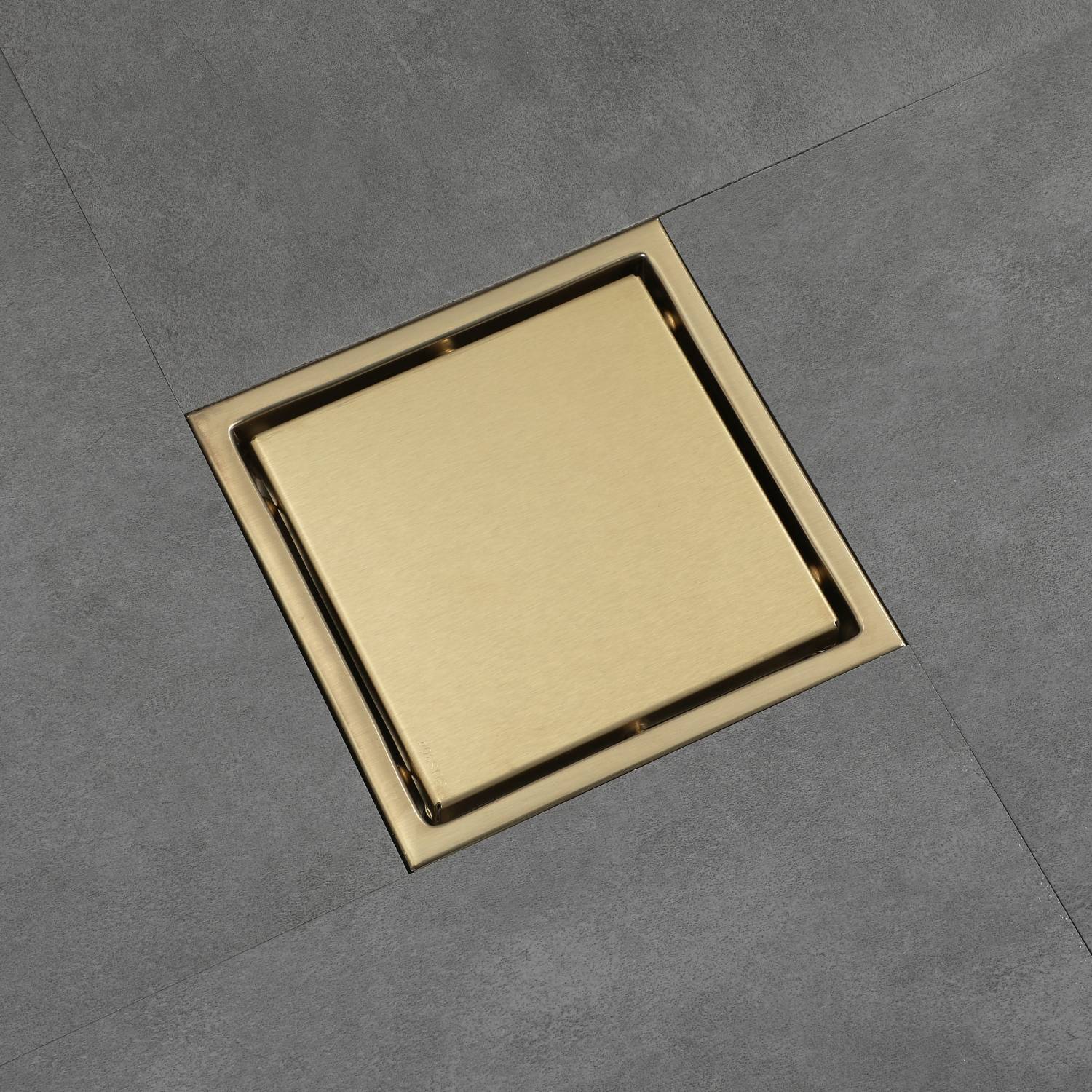 Brushed Gold stainless floor drain 6x6inch - Image 4